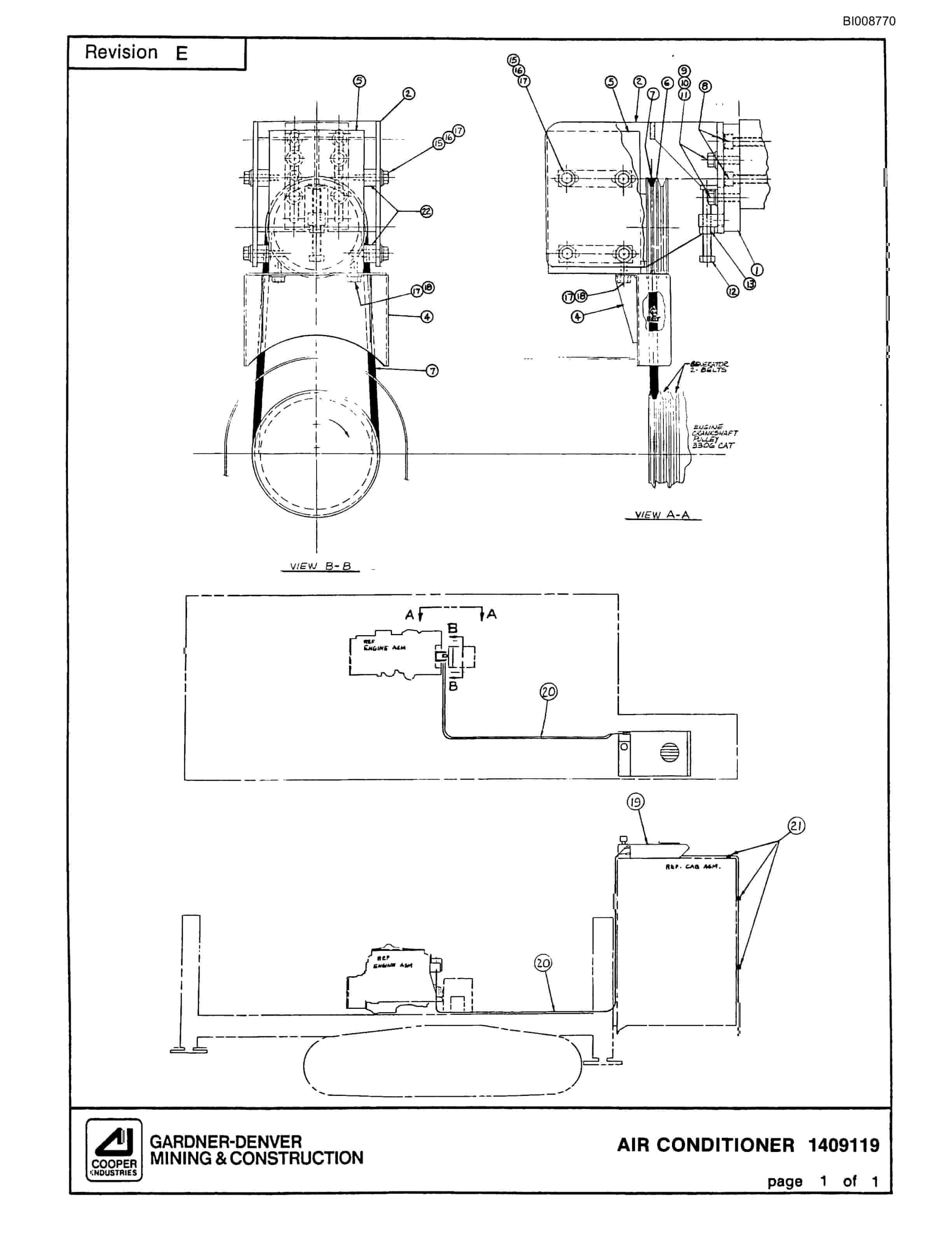Bucyrus GD35B Rotary Blasthole Drill Parts Catalog BI008770-2