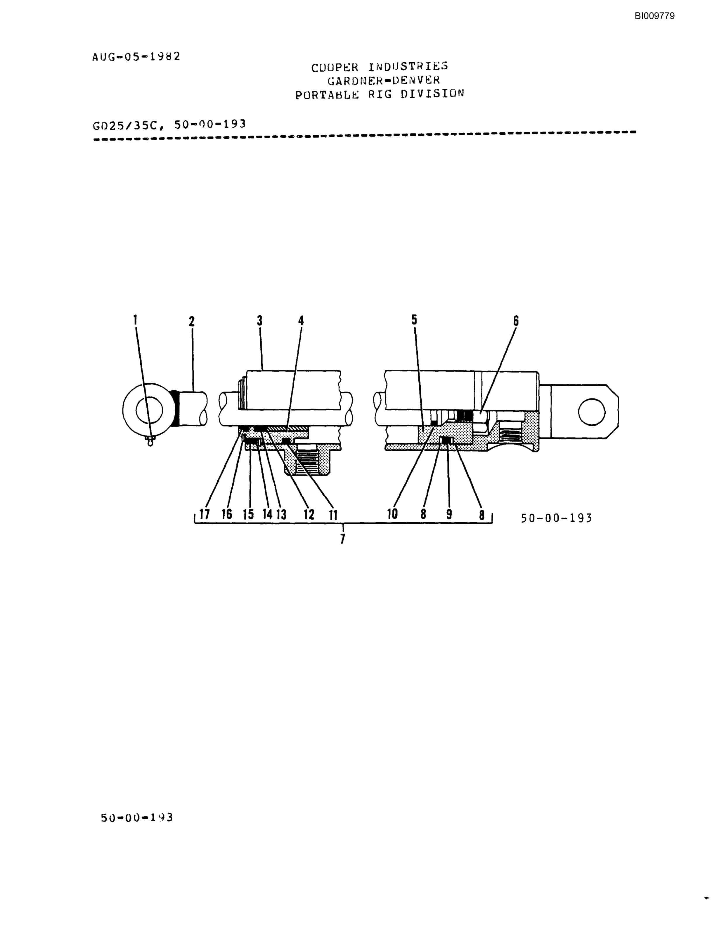 Bucyrus GD35C Rotary Blasthole Drill Parts Catalog BI009779-4