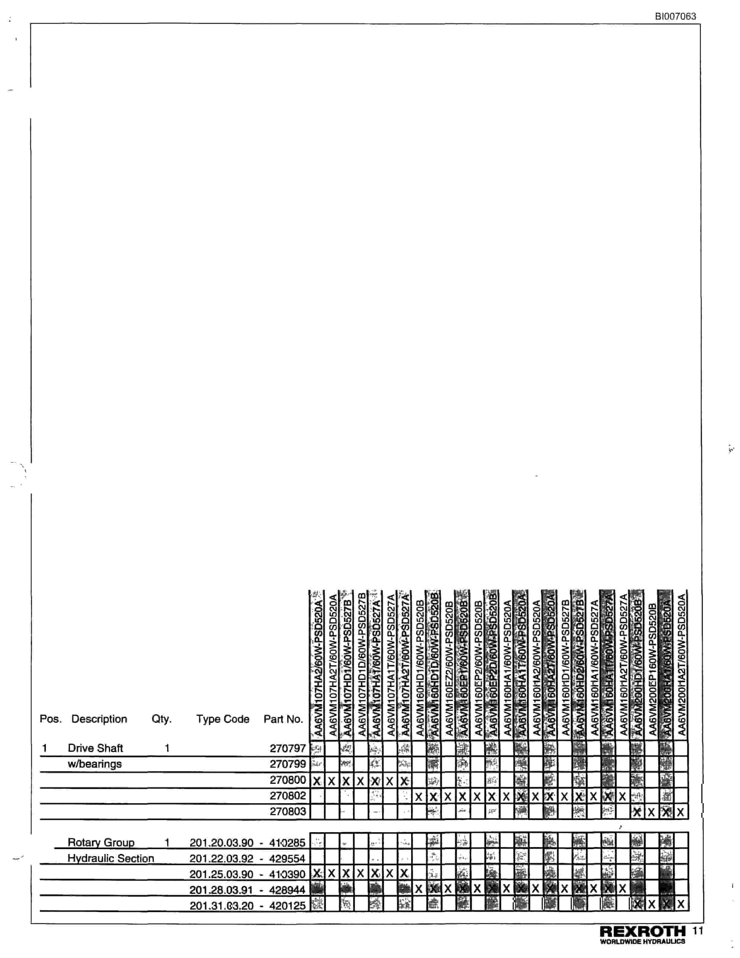 Bucyrus GD45B Rotary Blasthole Drill Parts Catalog BI007063-4
