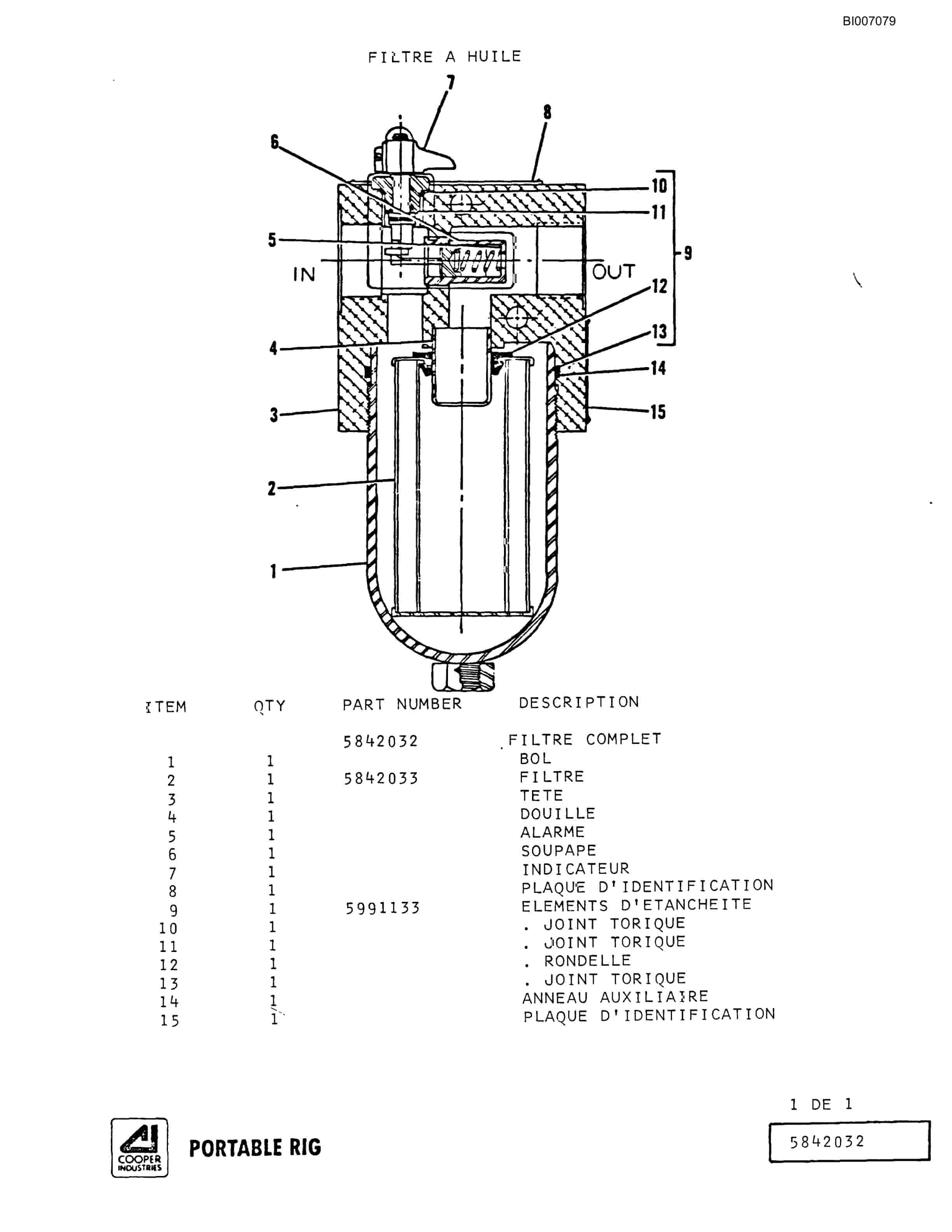 Bucyrus GD45C Parts Catalog BI007079-3