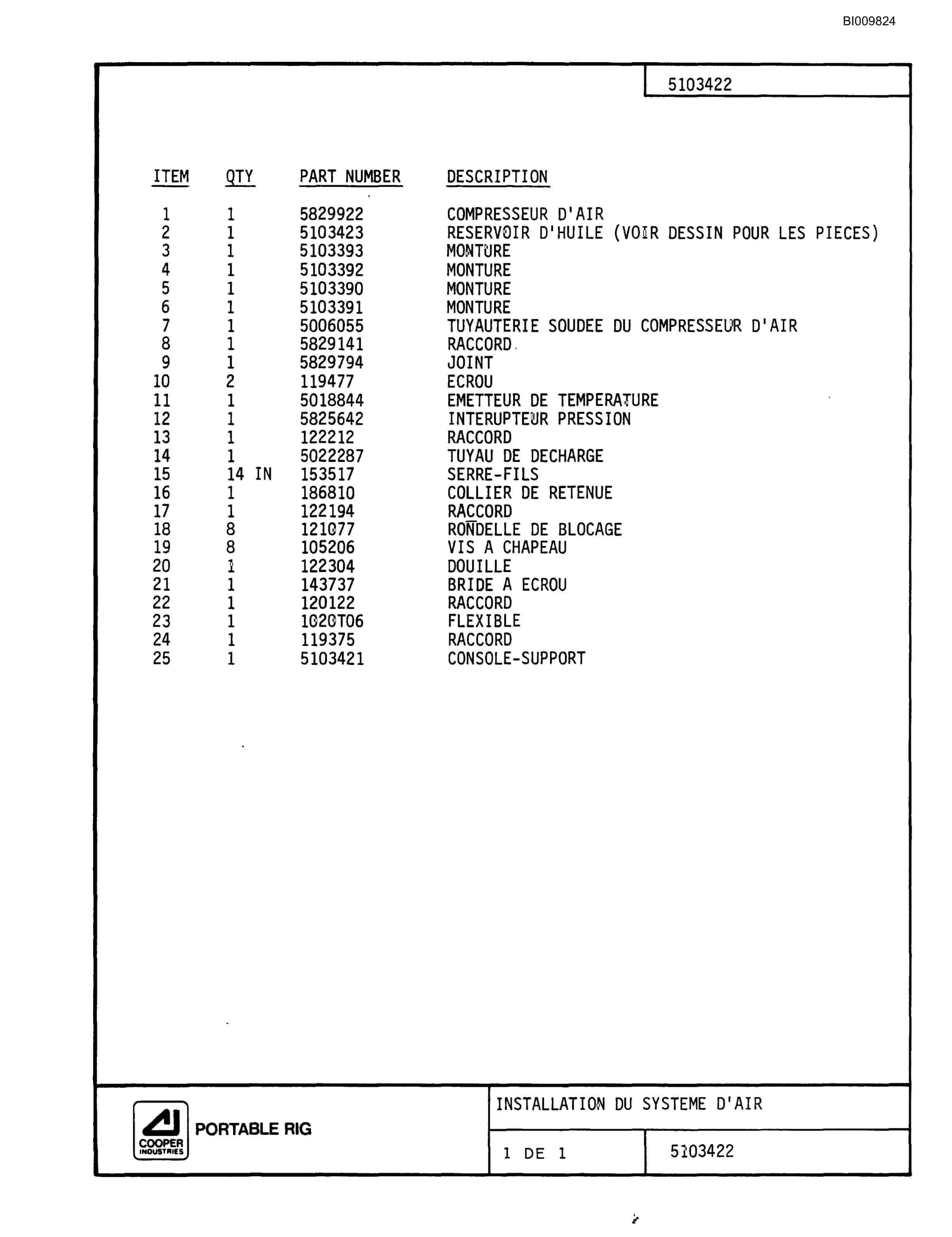 Bucyrus GD45C Parts Catalog BI009824-4