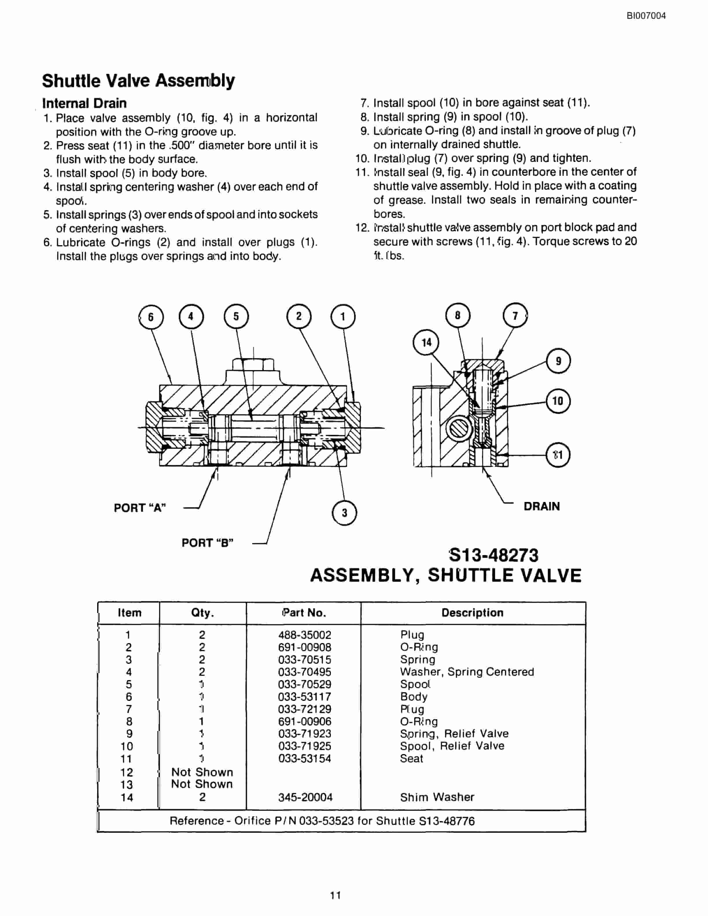 Bucyrus GD45C Rotary Blasthole Drill Parts Catalog BI007004-2