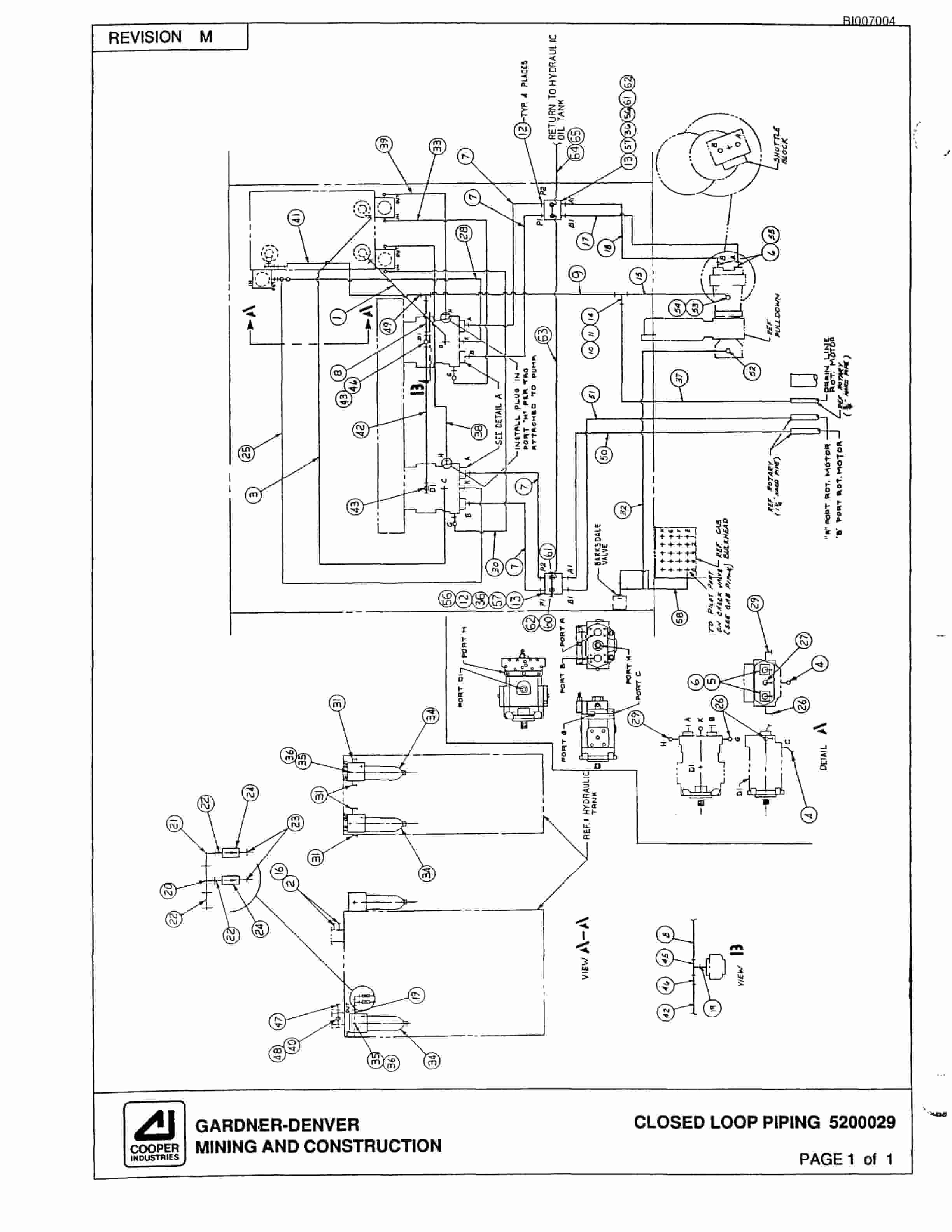 Bucyrus GD45C Rotary Blasthole Drill Parts Catalog BI007004-3