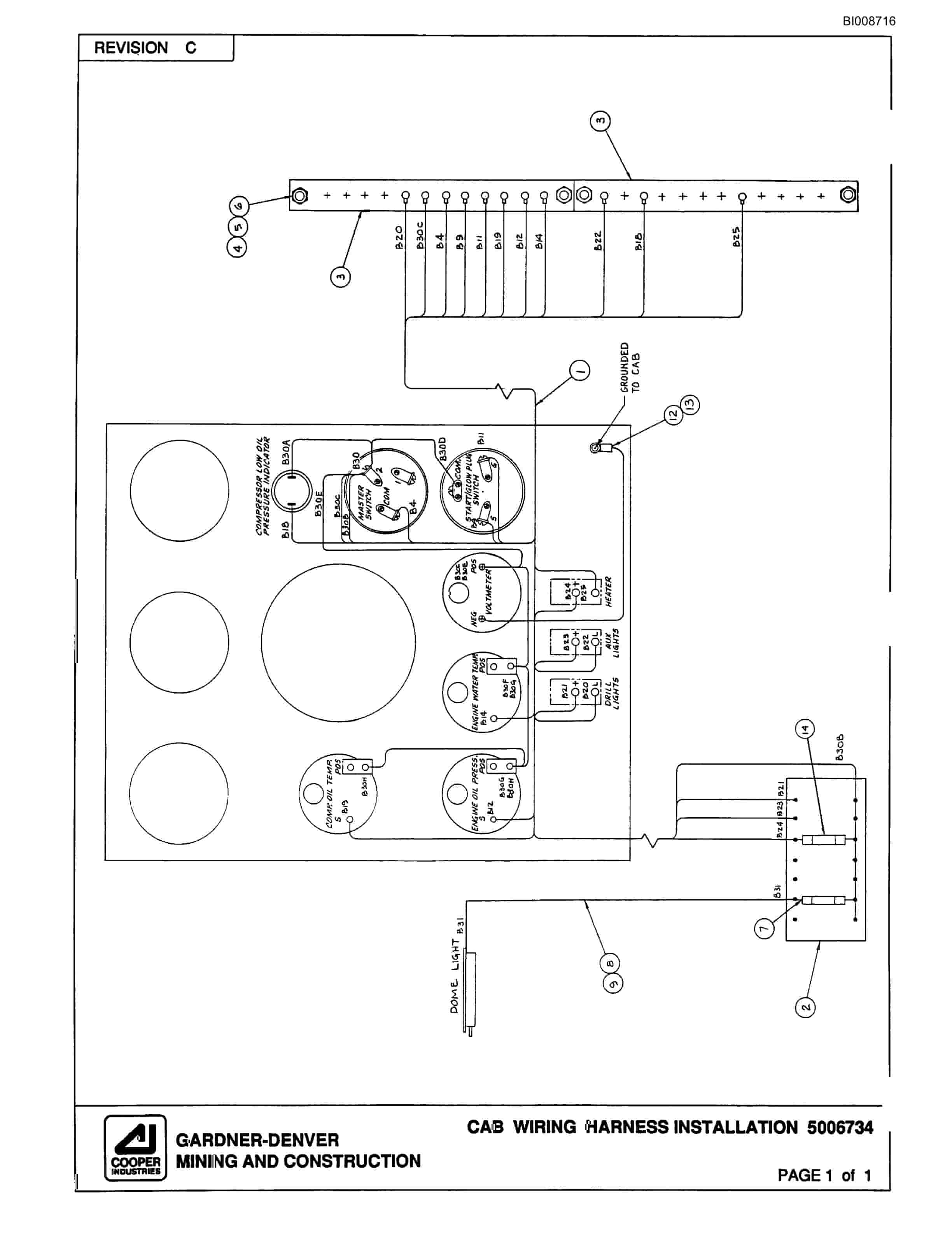 Bucyrus GD45C Rotary Blasthole Drill Parts Catalog BI008716-2