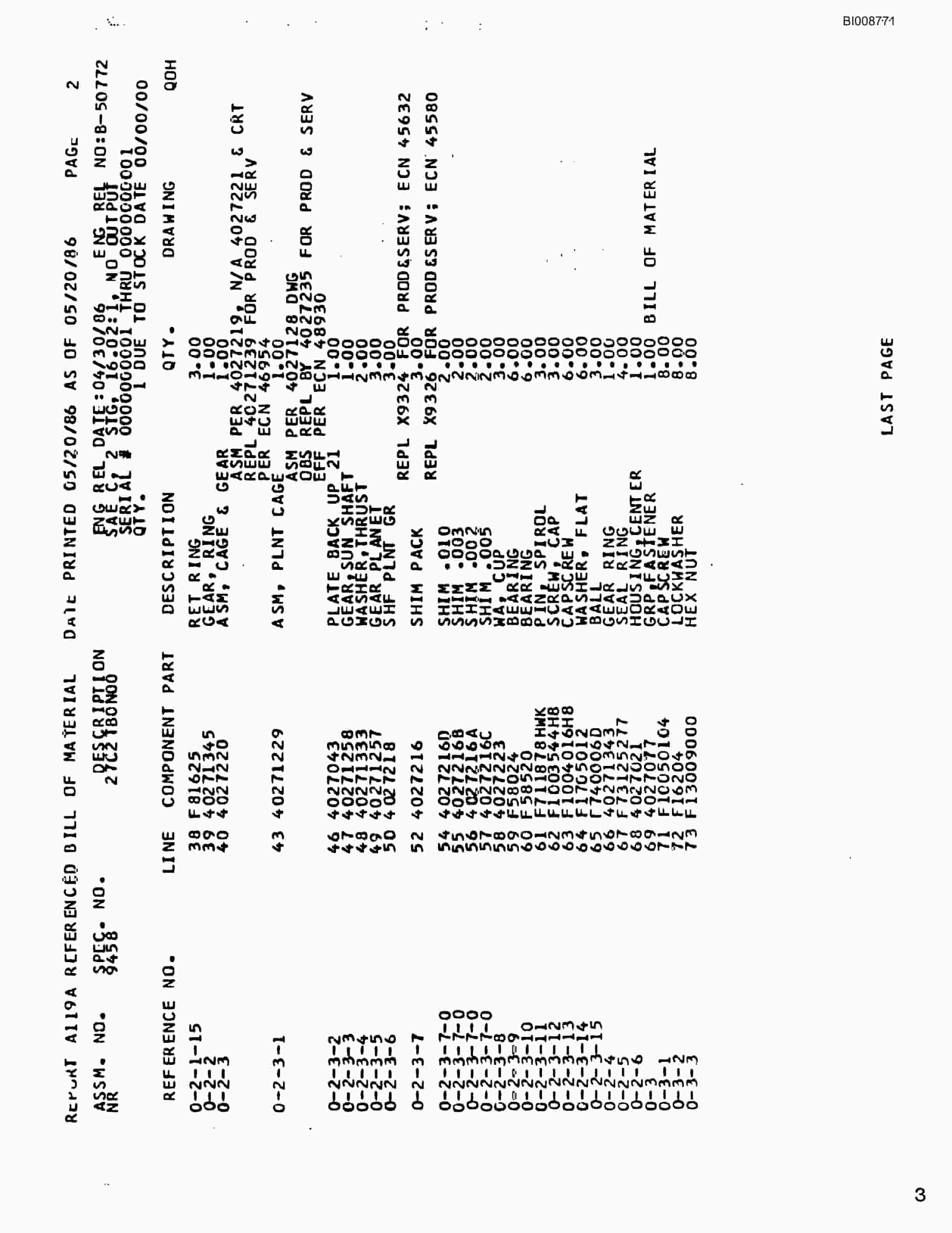 Bucyrus GD45C Rotary Blasthole Drill Parts Catalog BI008771-4