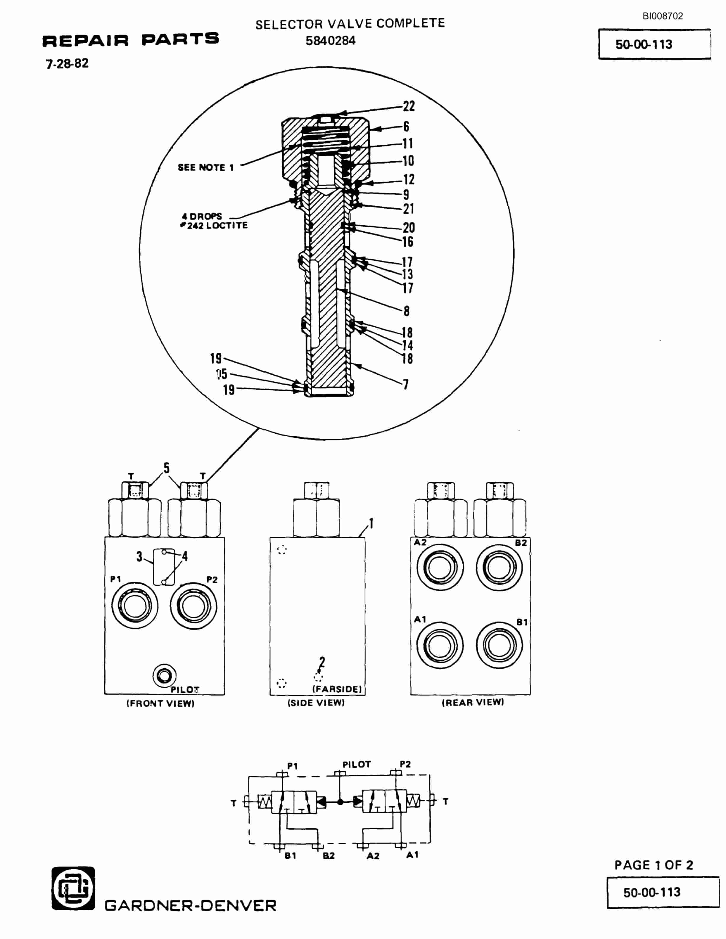 Bucyrus GD45C Small Rotary Blasthole Drill Parts Catalog BI008702-3
