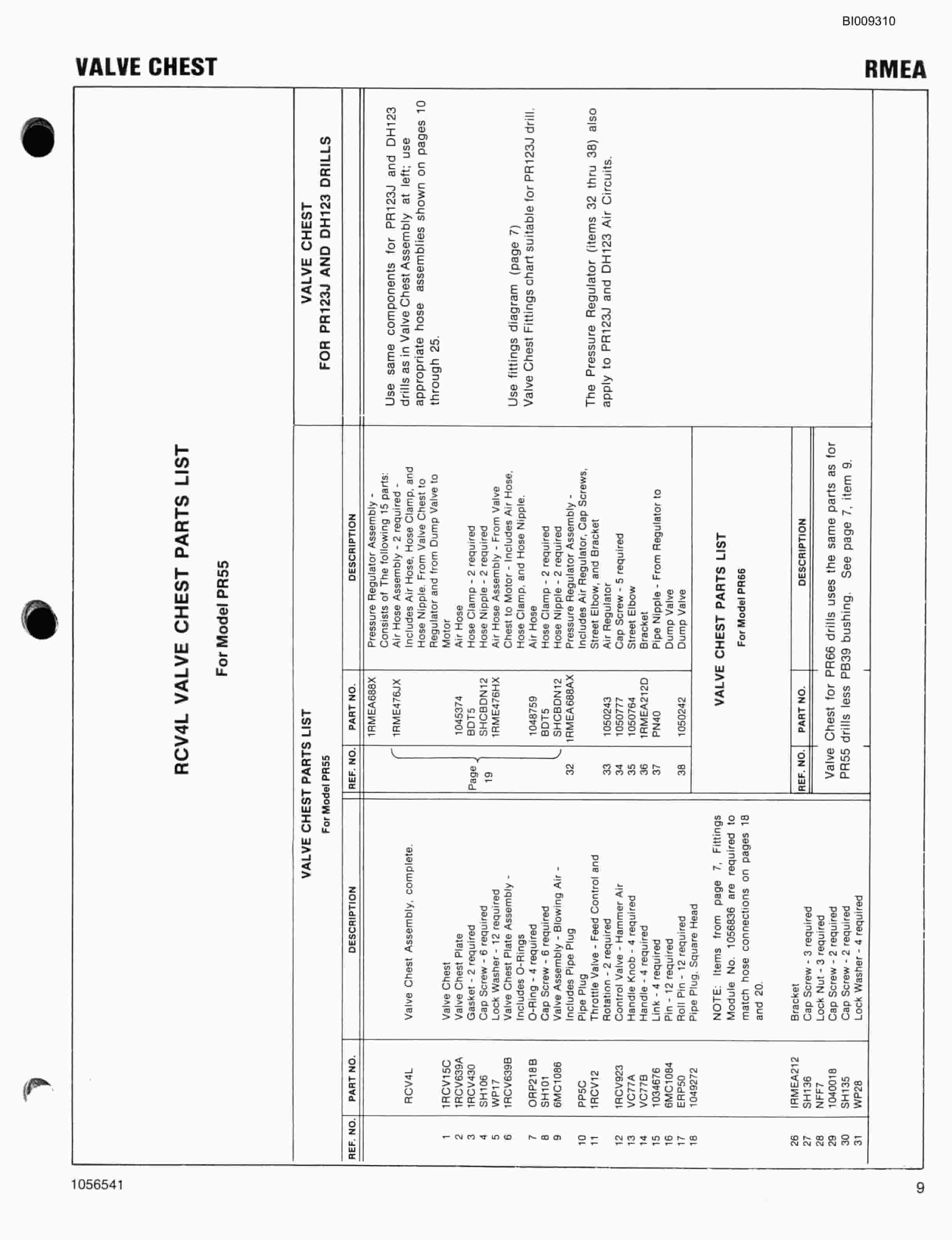 Bucyrus GDC1P Pneumatic Long Hole Jumbo Parts Catalog BI009310-5
