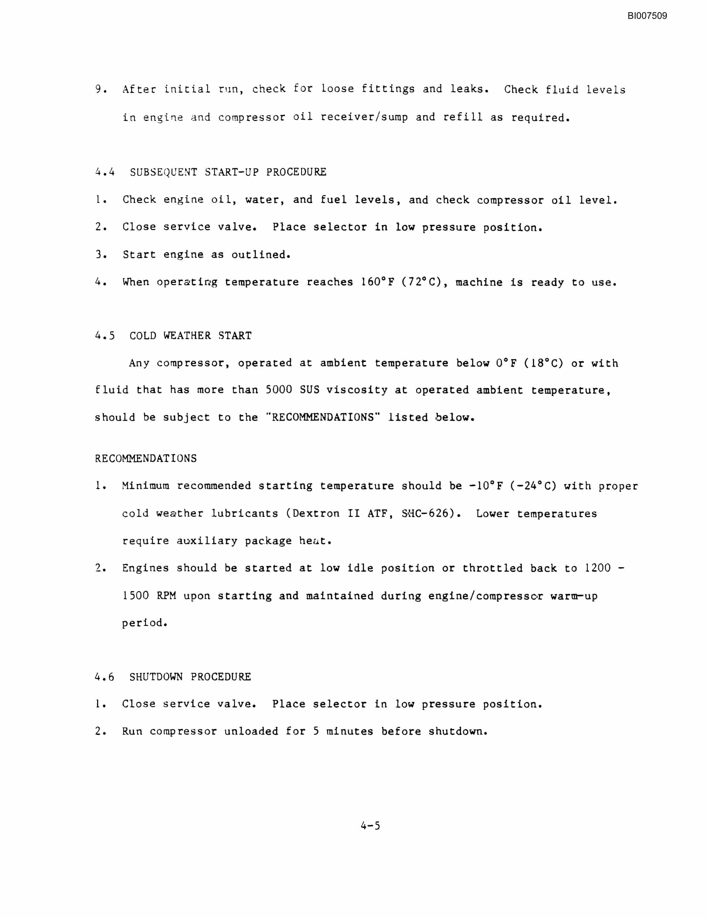 Bucyrus GDC2HP-25007 High Pressure Small Rotary Blasthole Drill Parts Catalog BI007509-4