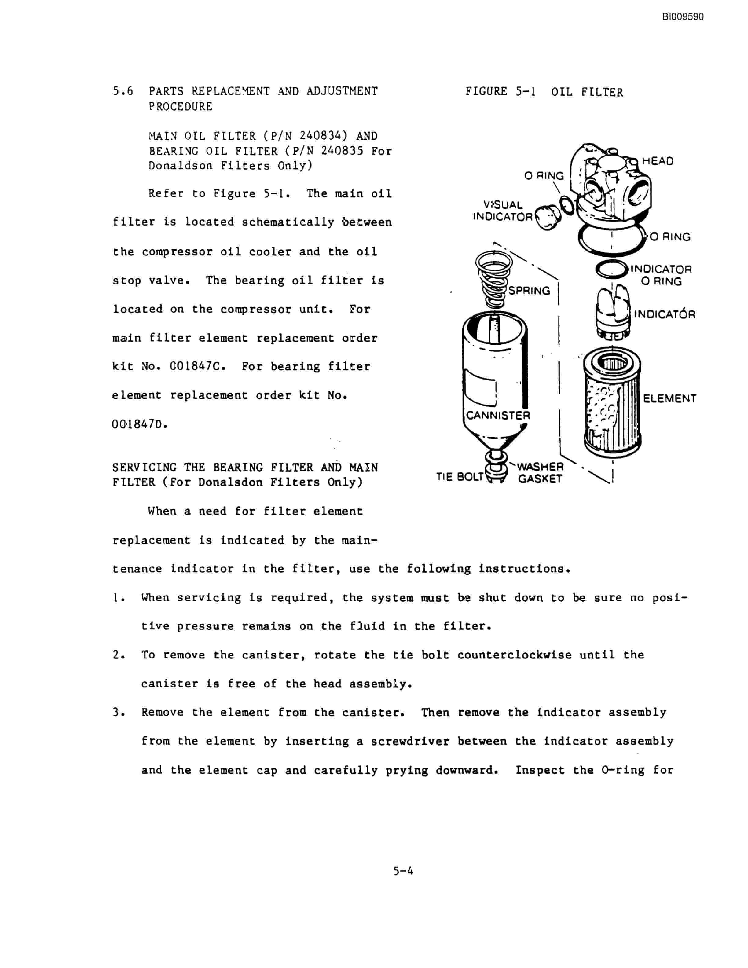 Bucyrus GDC2HP High Pressure Rotary Blasthole Drill Parts Catalog BI009590-4