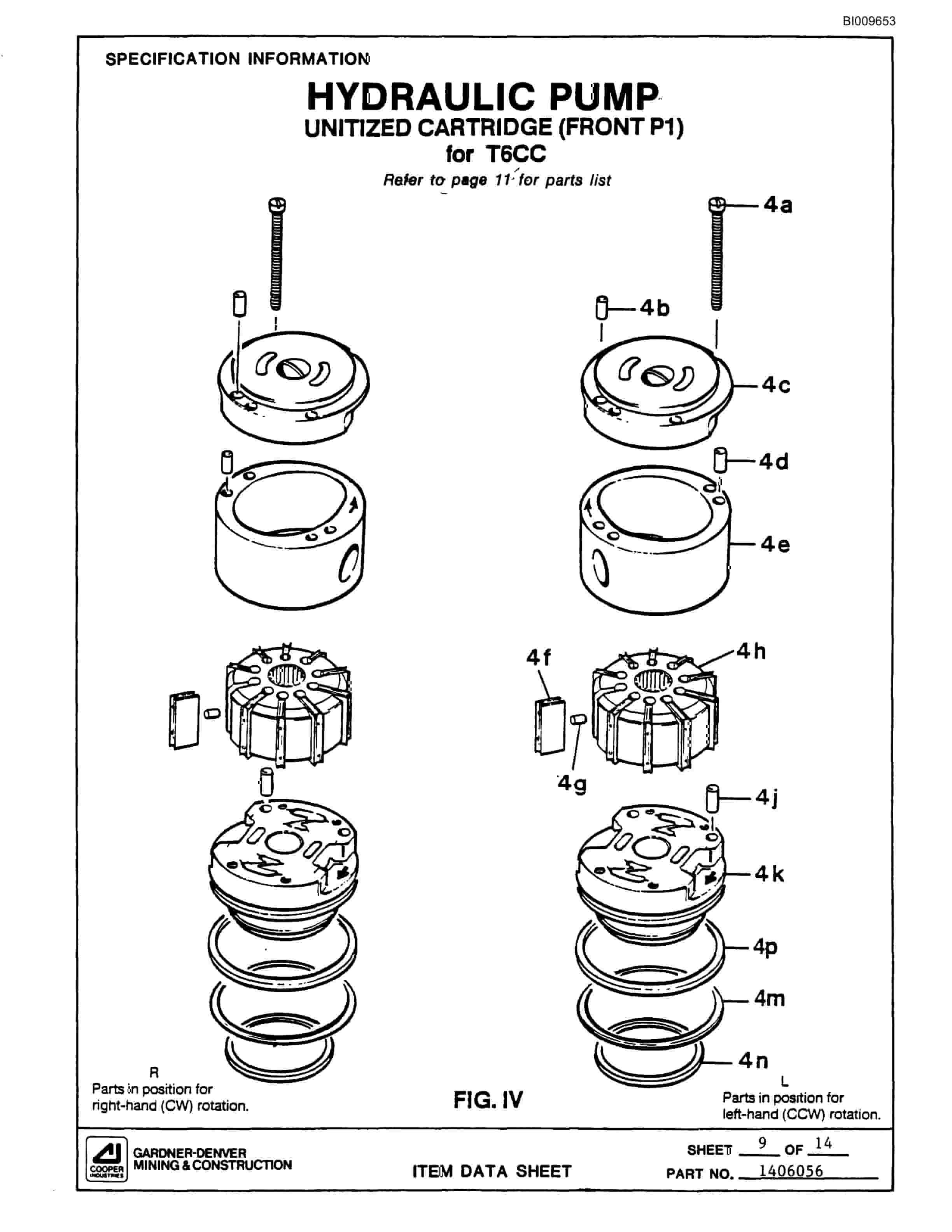 Bucyrus GDC3HP Parts Catalog BI009653-5