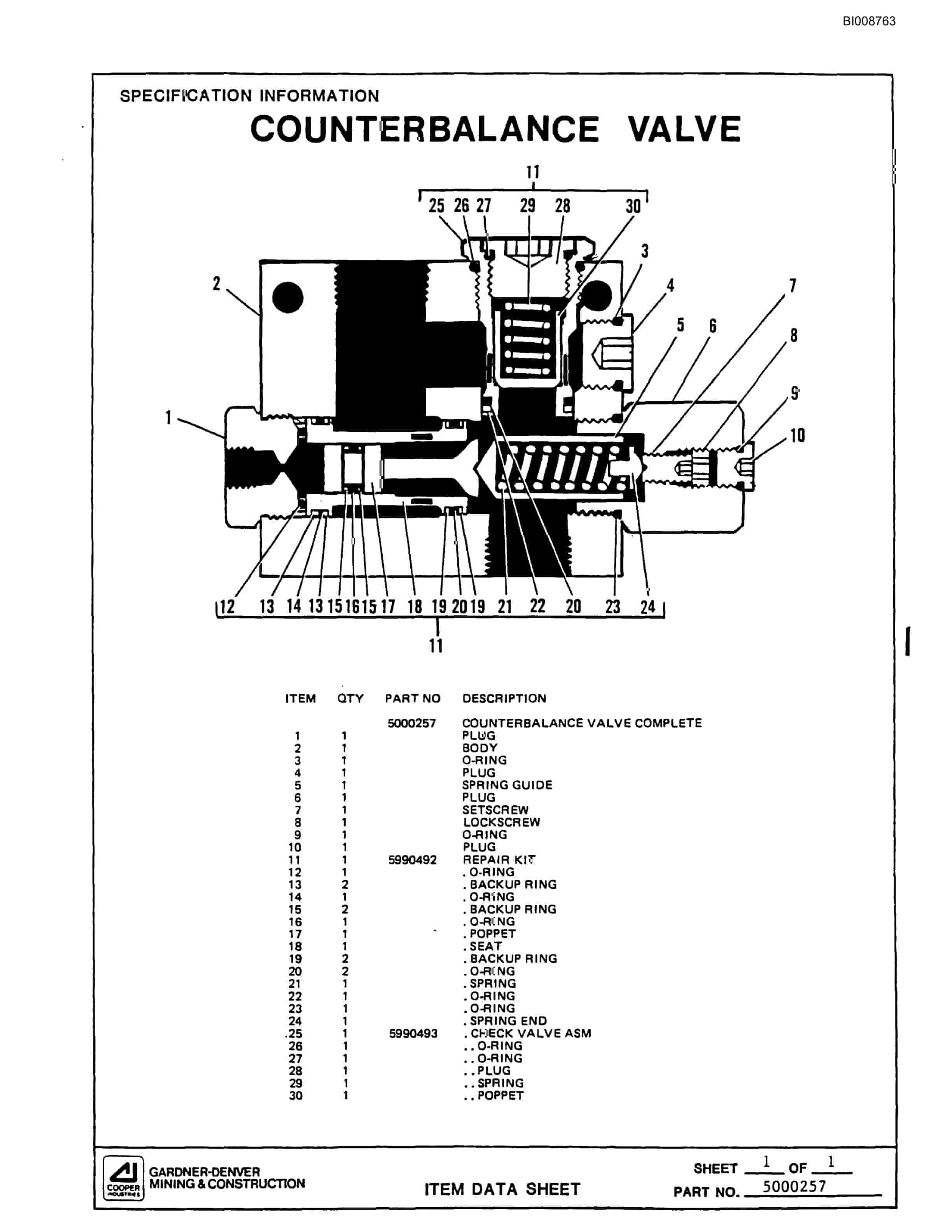 Bucyrus GDC3HP Small Rotary Blasthole Drill Parts Catalog BI008763-4