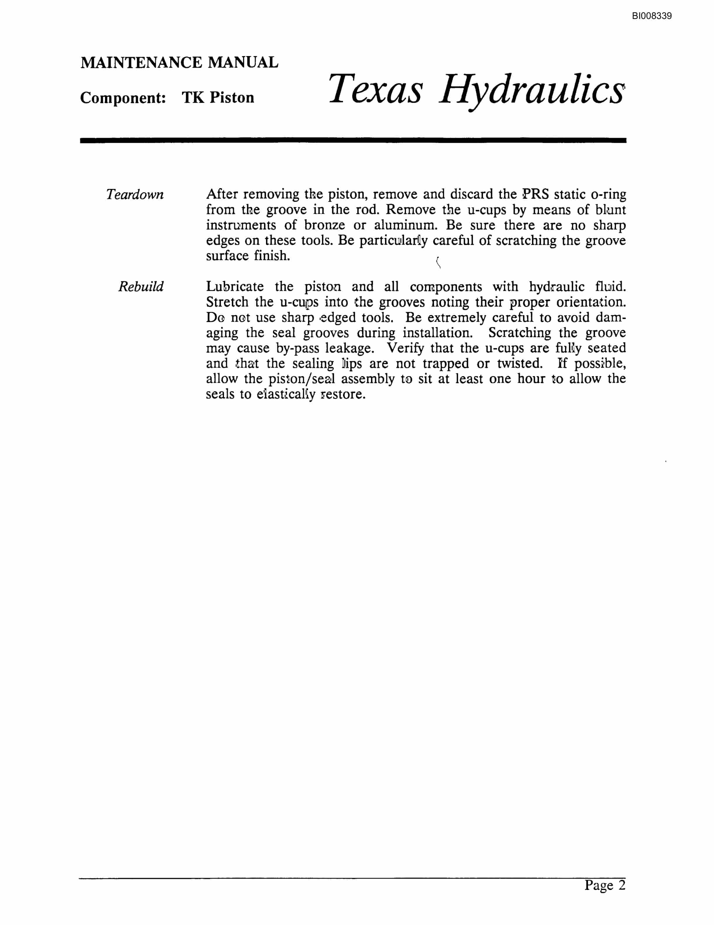 Bucyrus GDCL Rotary Blasthole Drill Parts Catalog BI008339-4