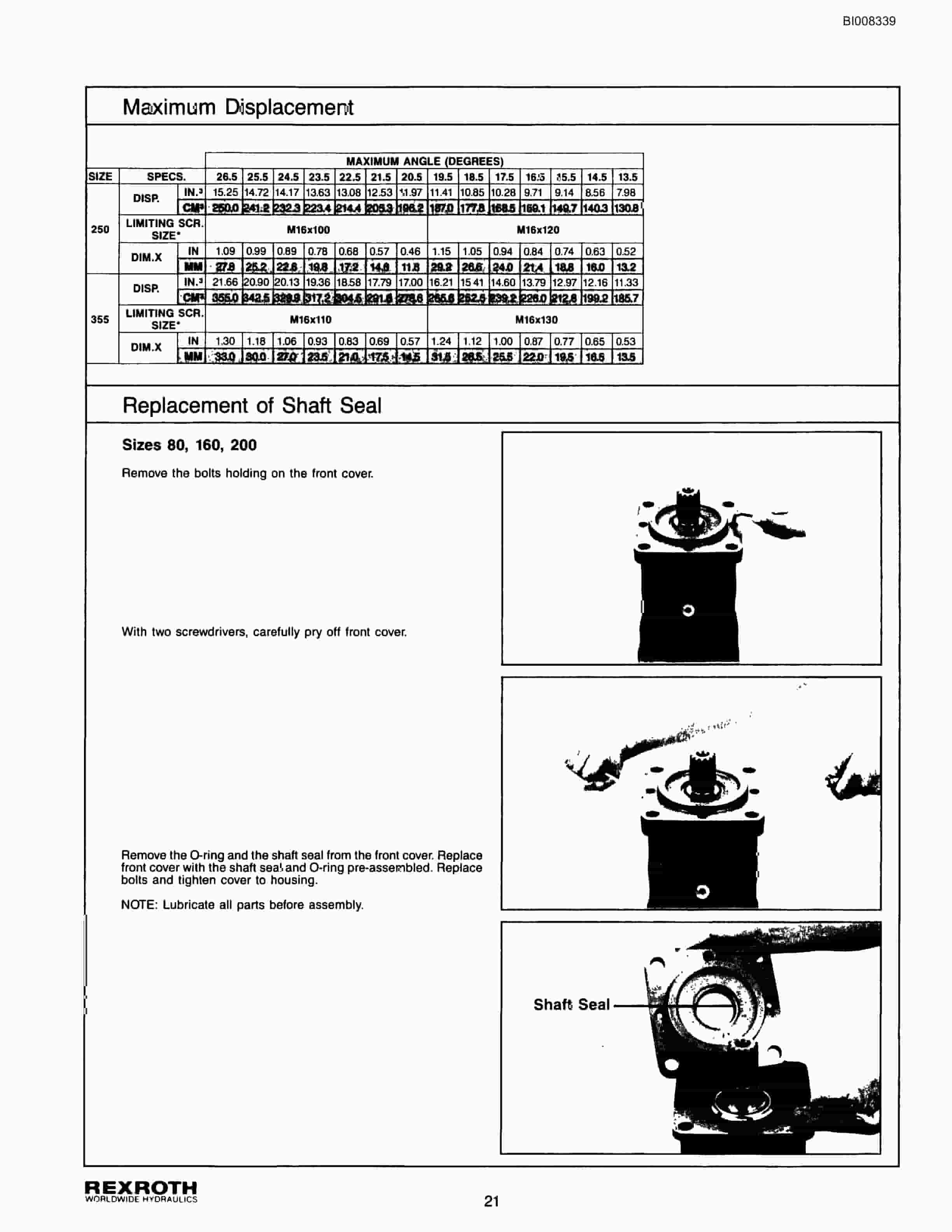 Bucyrus GDCL Rotary Blasthole Drill Parts Catalog BI008339-5