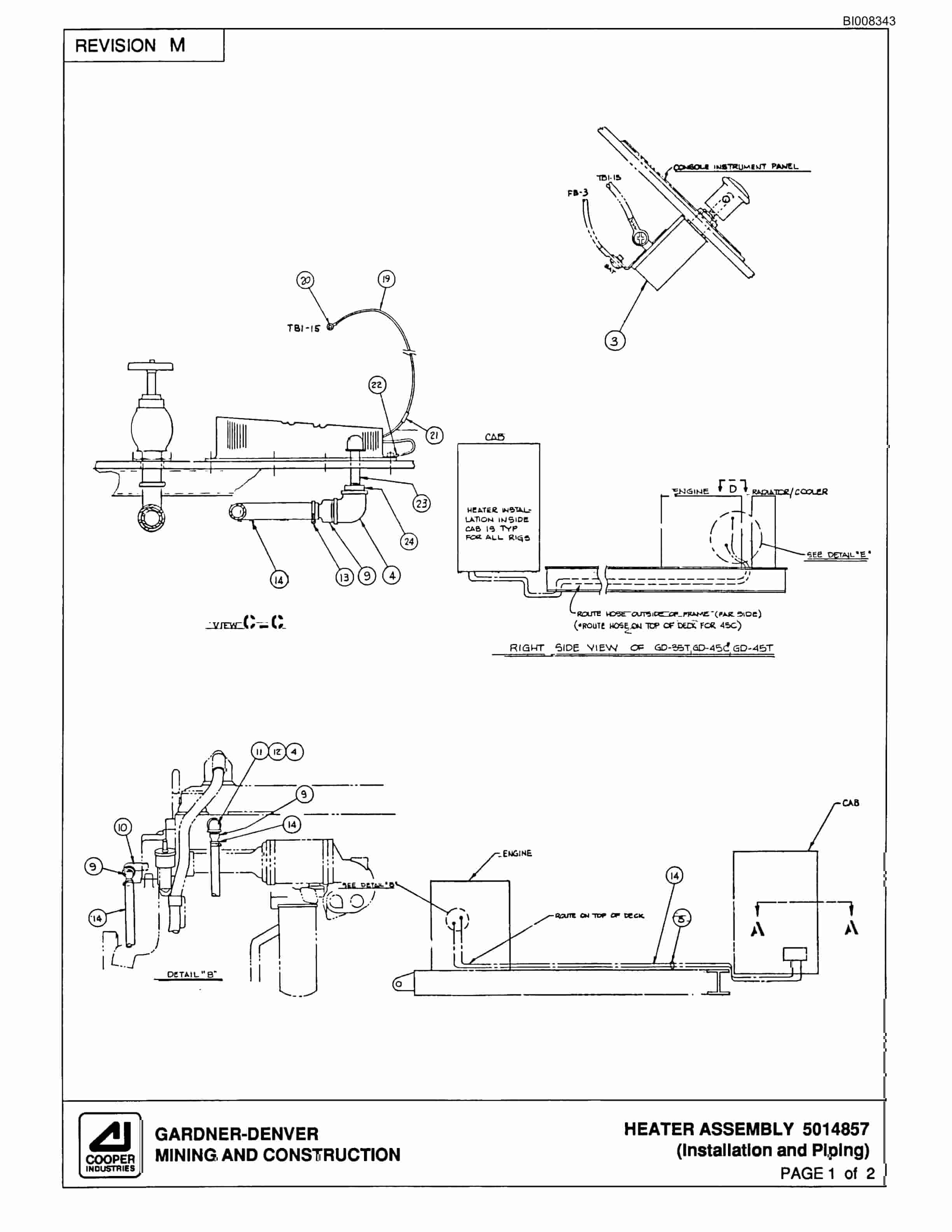 Bucyrus GDCL Rotary Blasthole Drill Parts Catalog BI008343-2