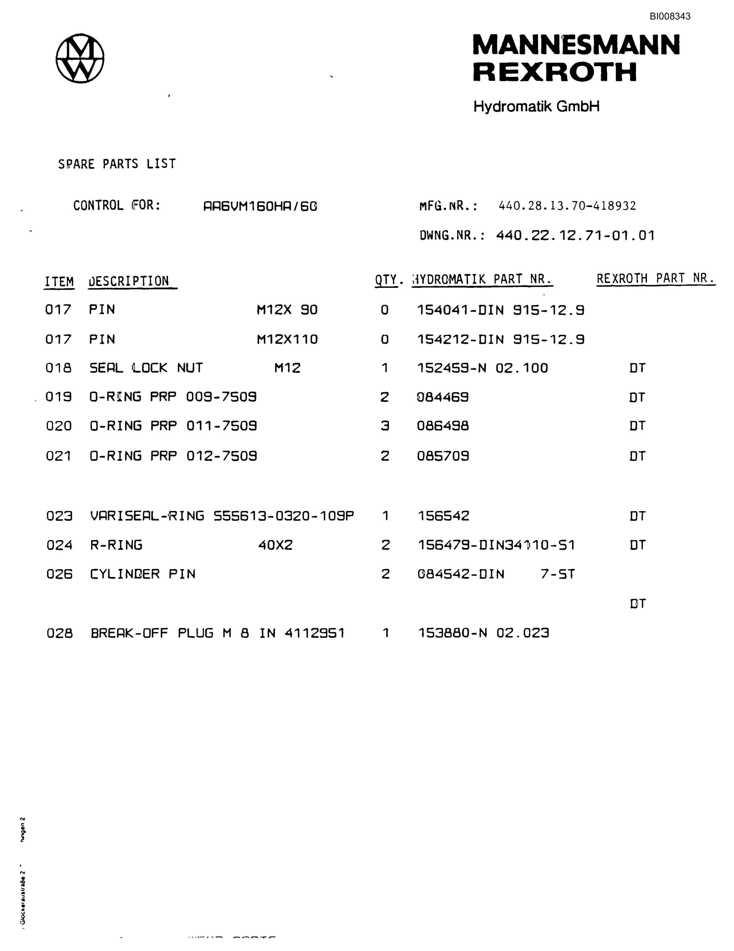 Bucyrus GDCL Rotary Blasthole Drill Parts Catalog BI008343-4