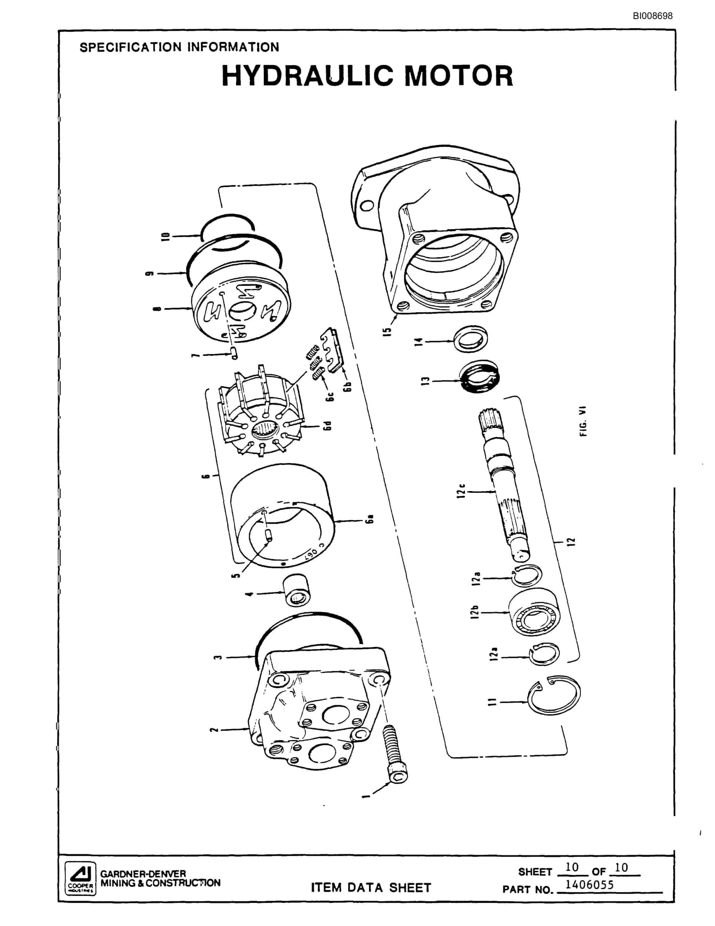 Bucyrus GDCL Rotary Blasthole Drill Parts Catalog BI008698-3