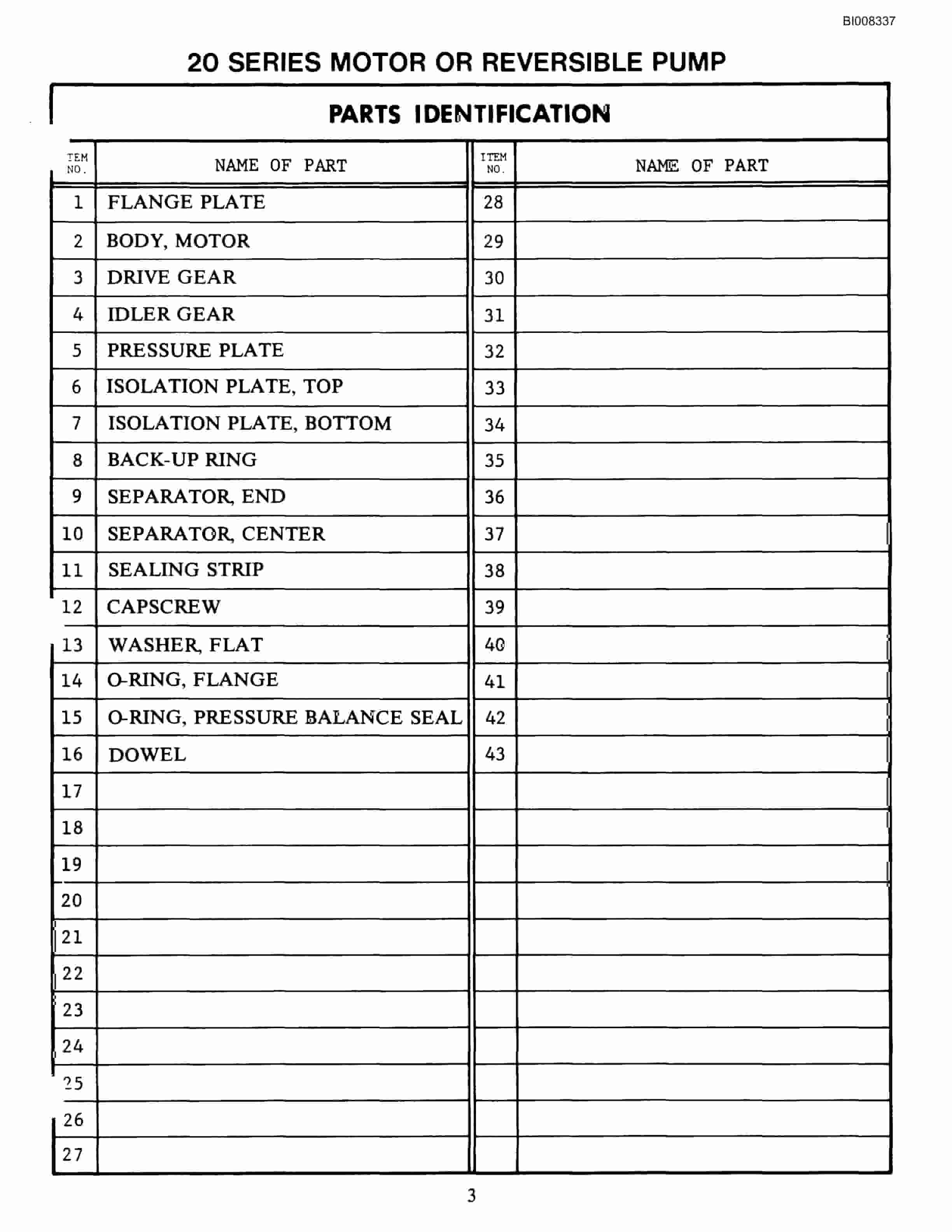 Bucyrus GDCM Rotary Blasthole Drill Parts Catalog BI008337-3