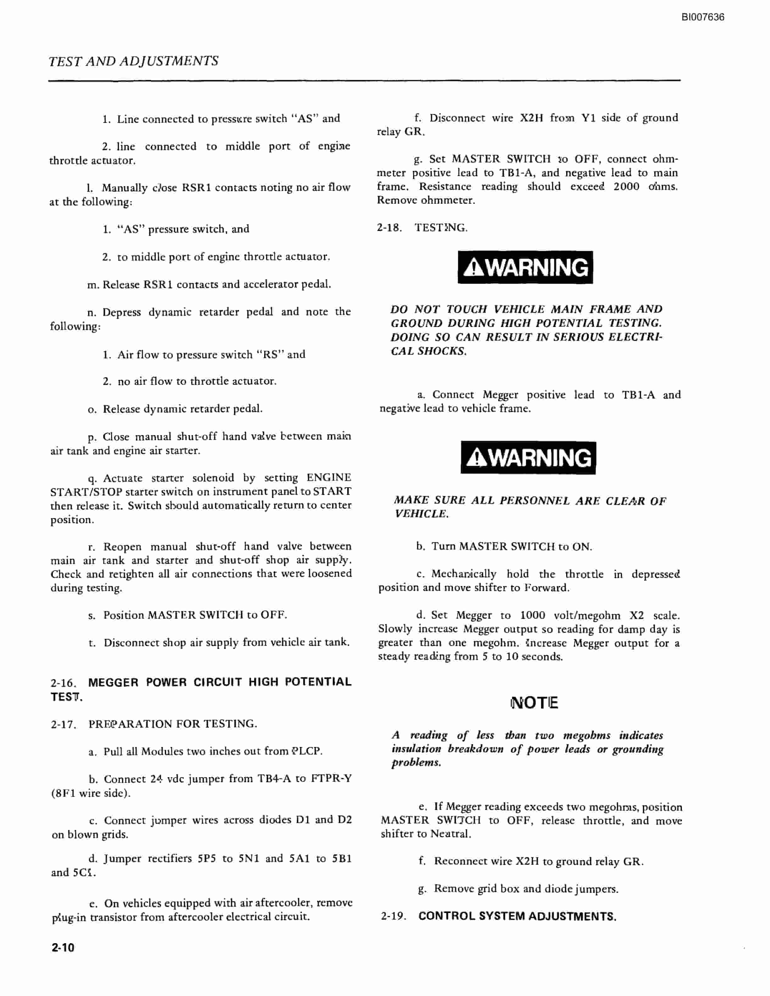 Bucyrus GTA 15-776 System Technical Manual BI007636-2