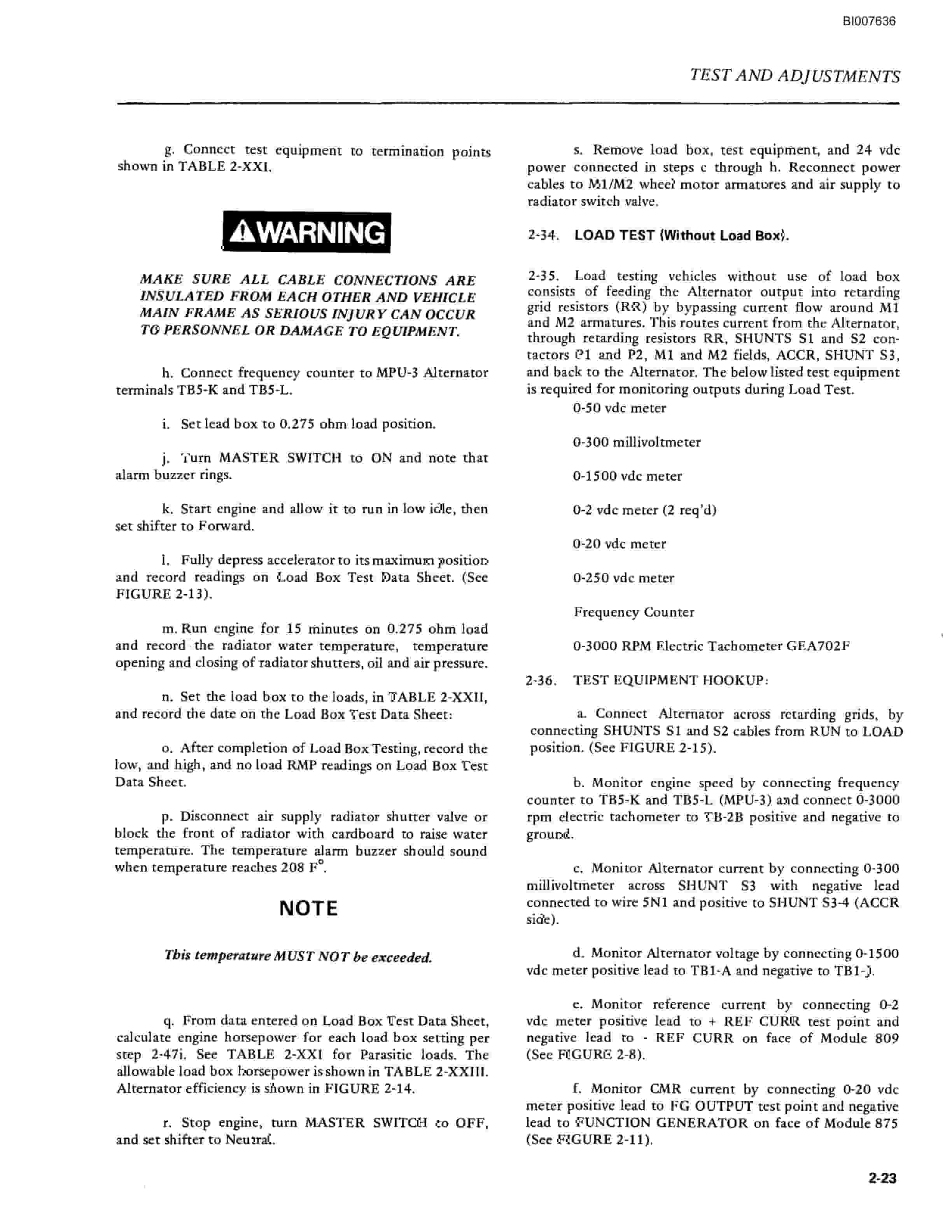 Bucyrus GTA 15-776 System Technical Manual BI007636-3
