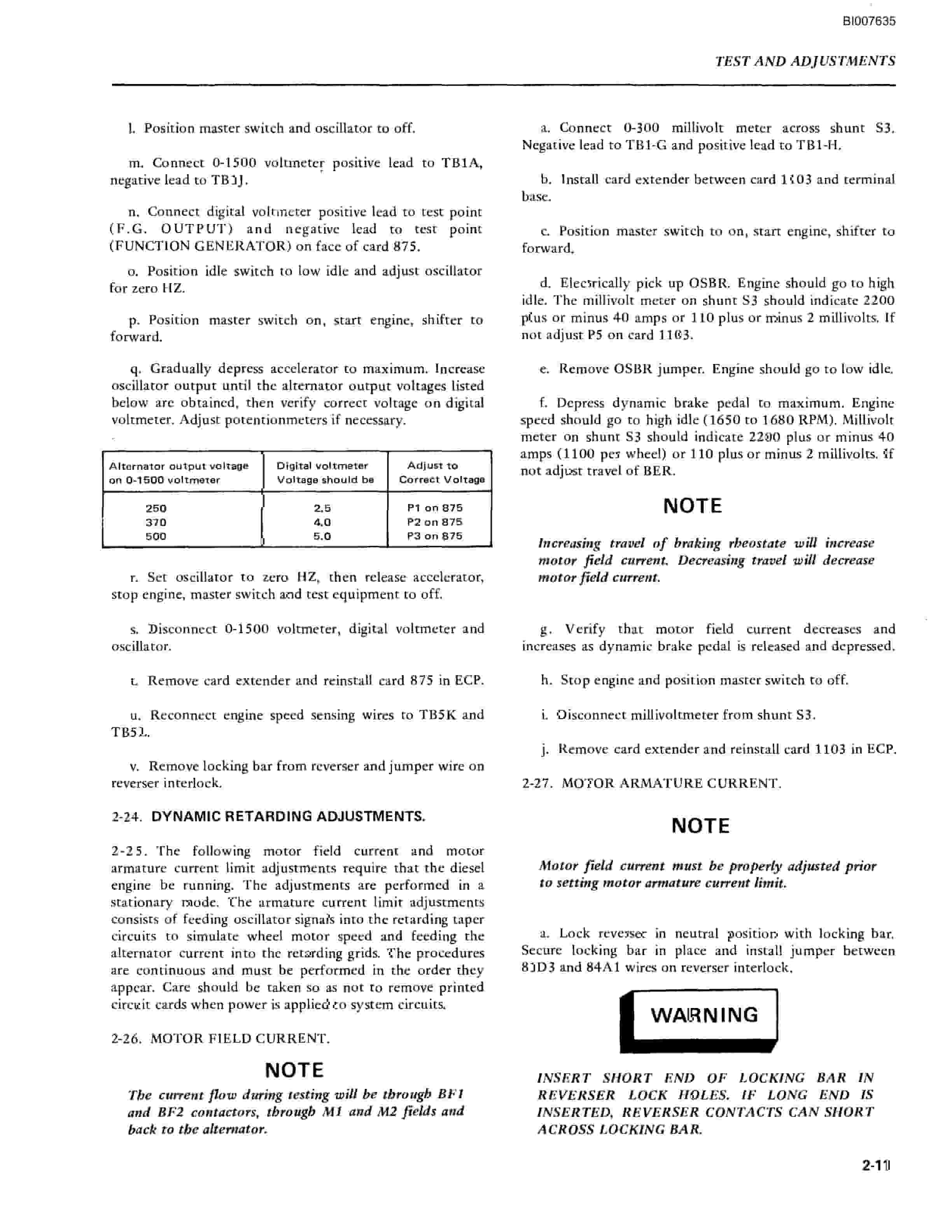 Bucyrus GTA 18-776-114 Panel Technical Manual BI007635-3