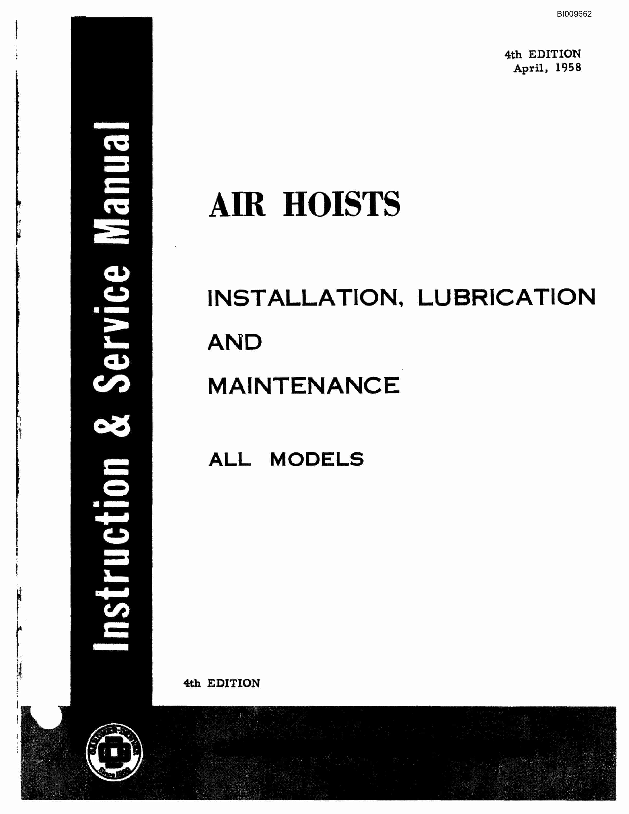 Bucyrus HDC-E-74 Parts Catalog BI009662-3
