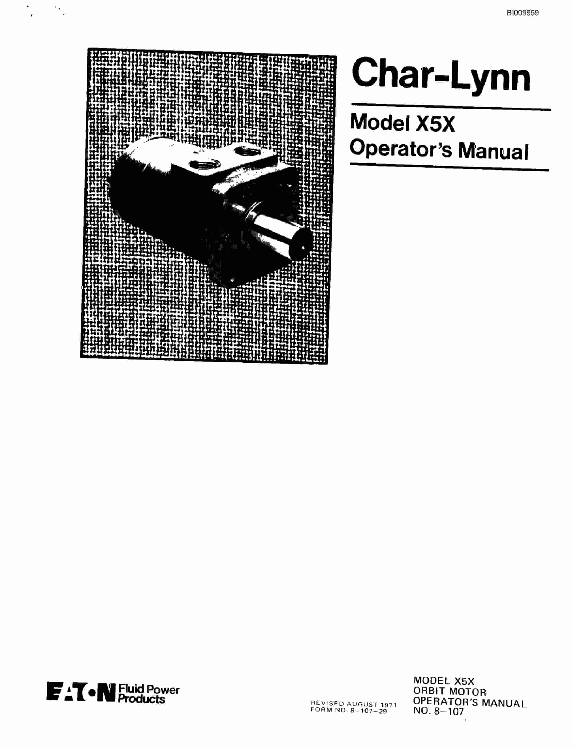 Bucyrus HDC-E-83 Parts Catalog BI009959-5