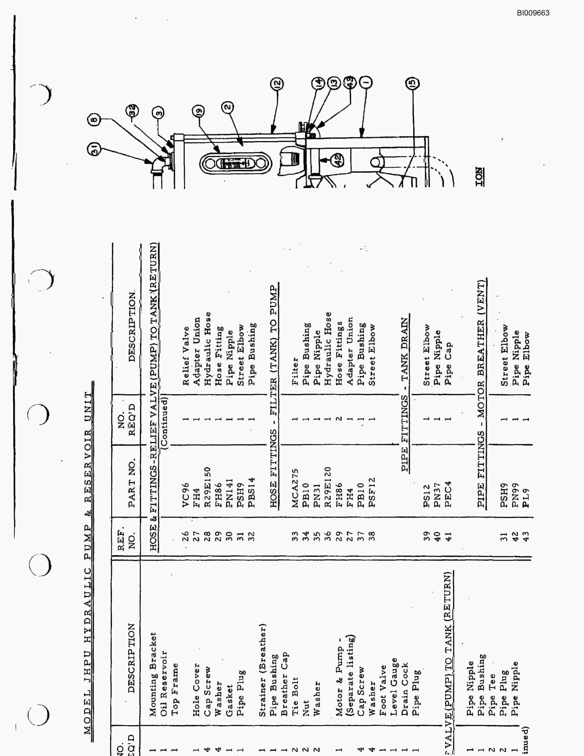 Bucyrus HDCE-76 Parts Catalog BI009663-4