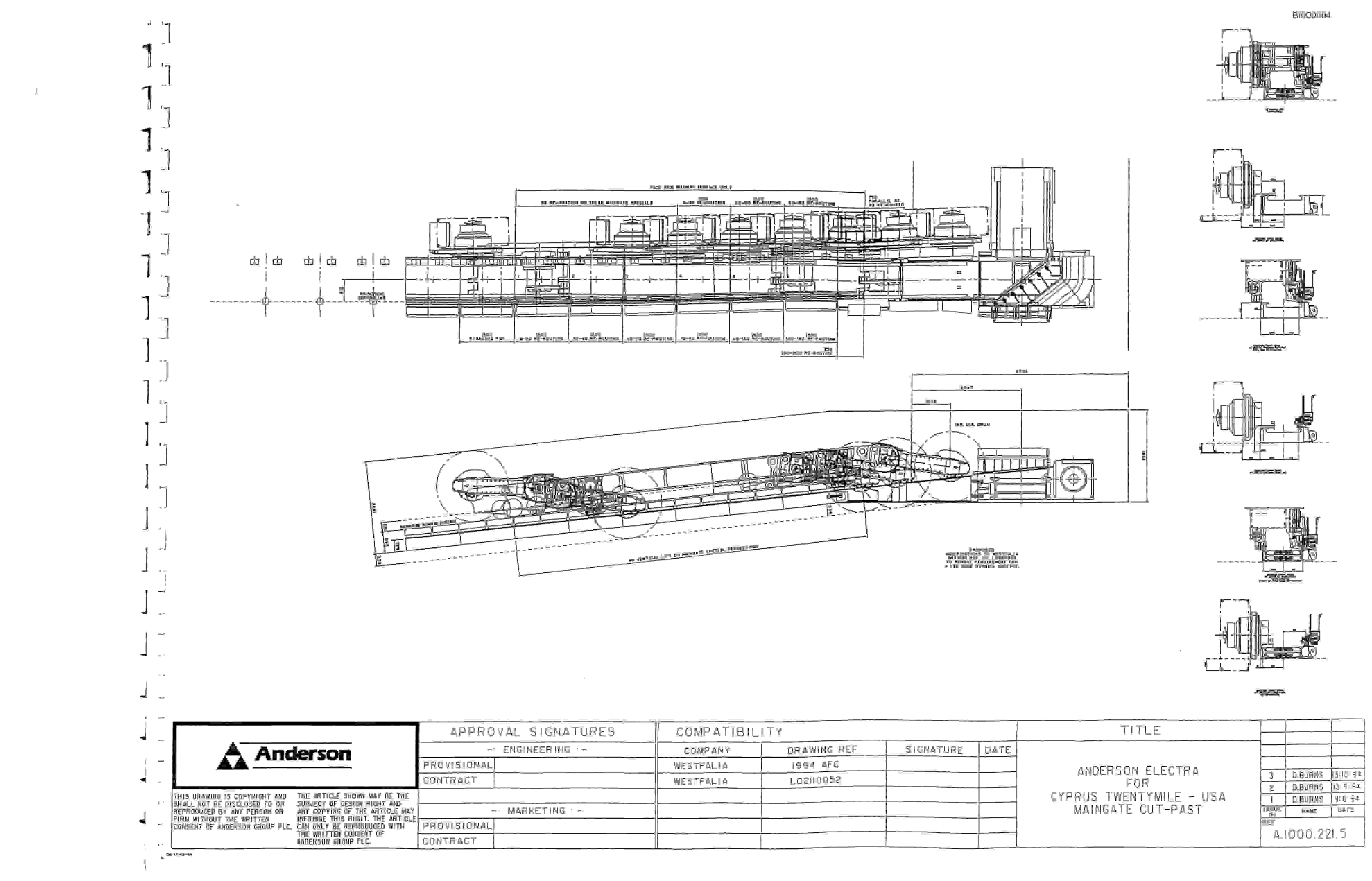 Bucyrus Headgate And Tailgate Elimination For Shoshone Coal Parts Catalog BI000604-5