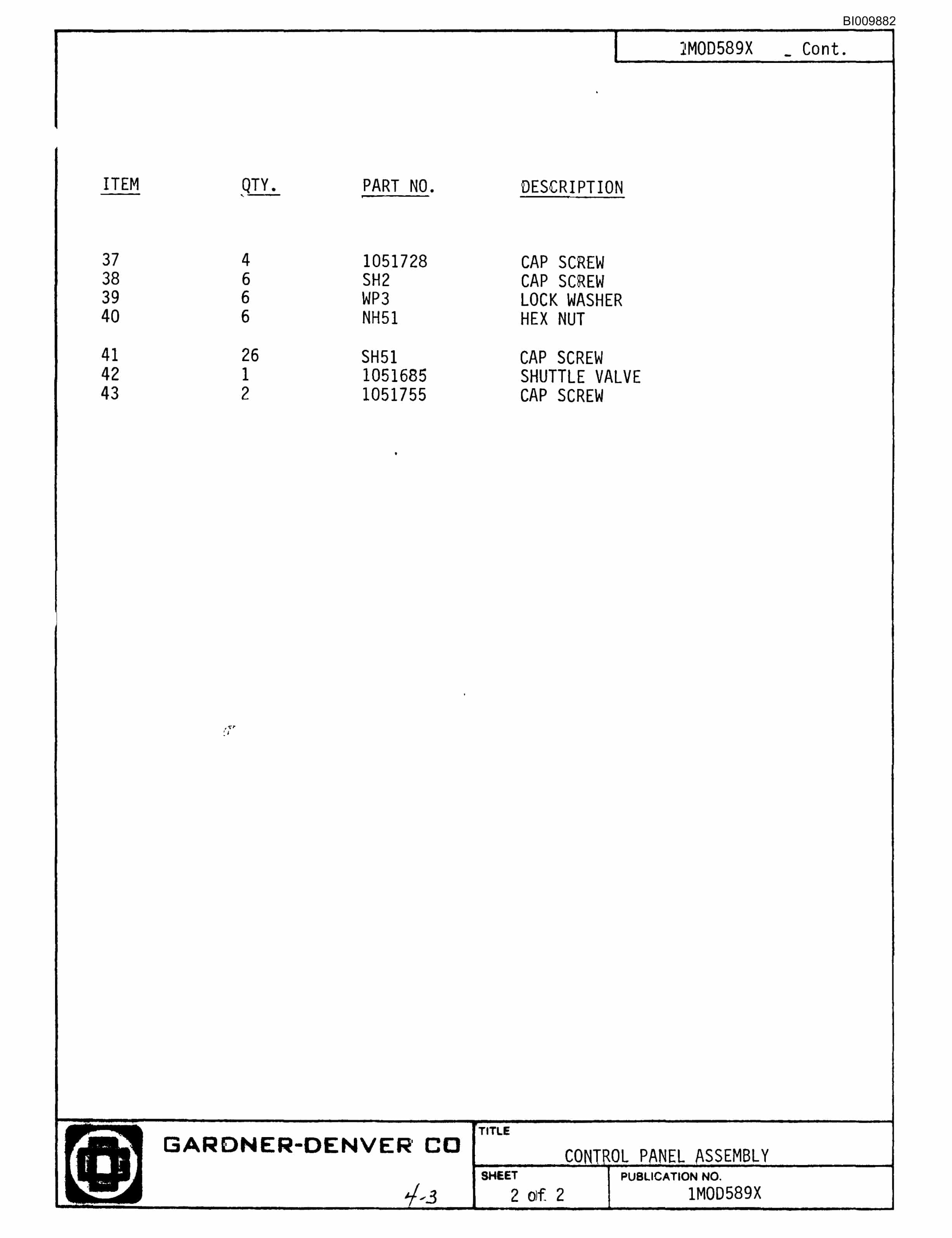 Bucyrus Helms 4-Boom Jumbo Parts Catalog BI009882-5