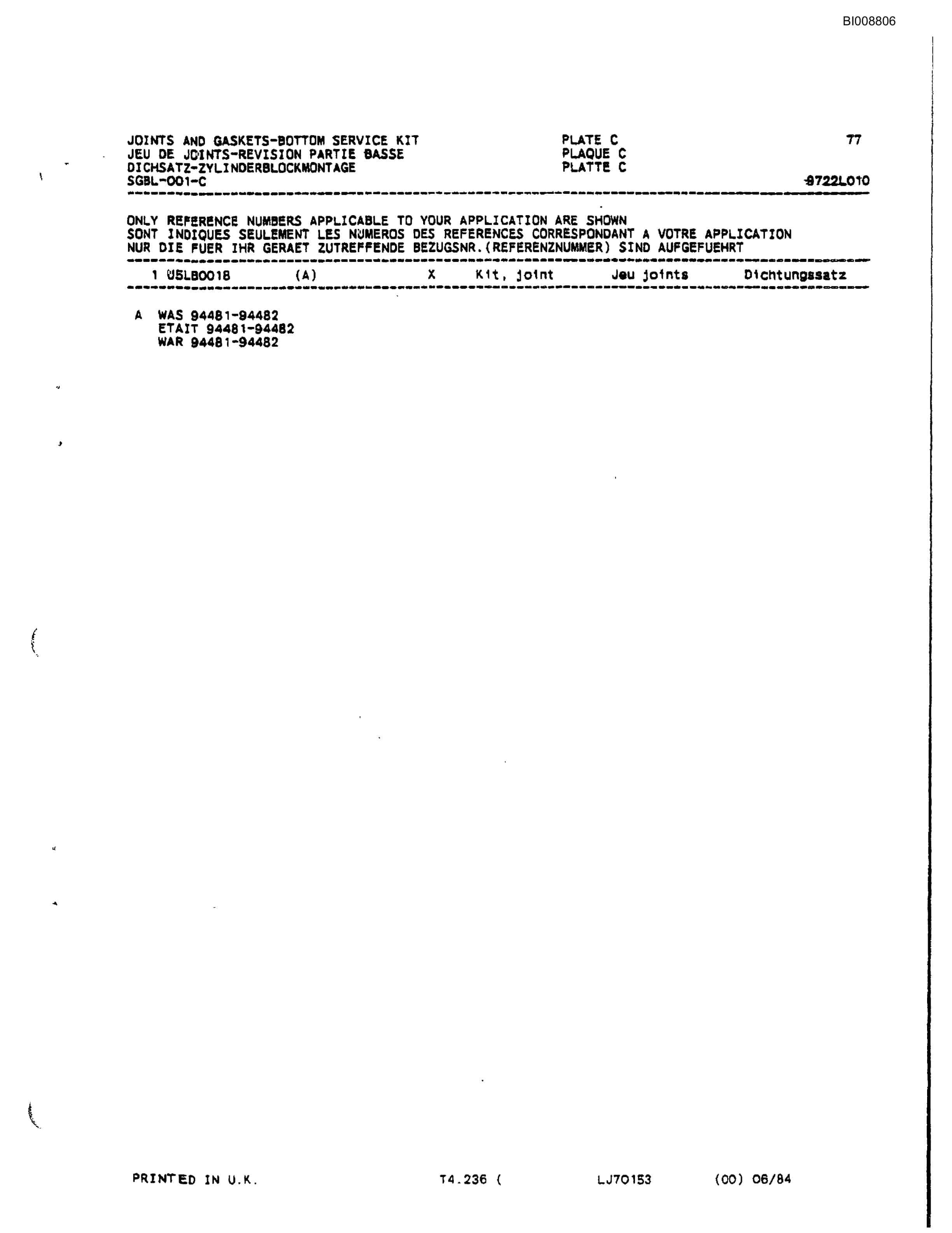 Bucyrus HT2500 Hydraulic Track Drill Parts Catalog BI008806-4