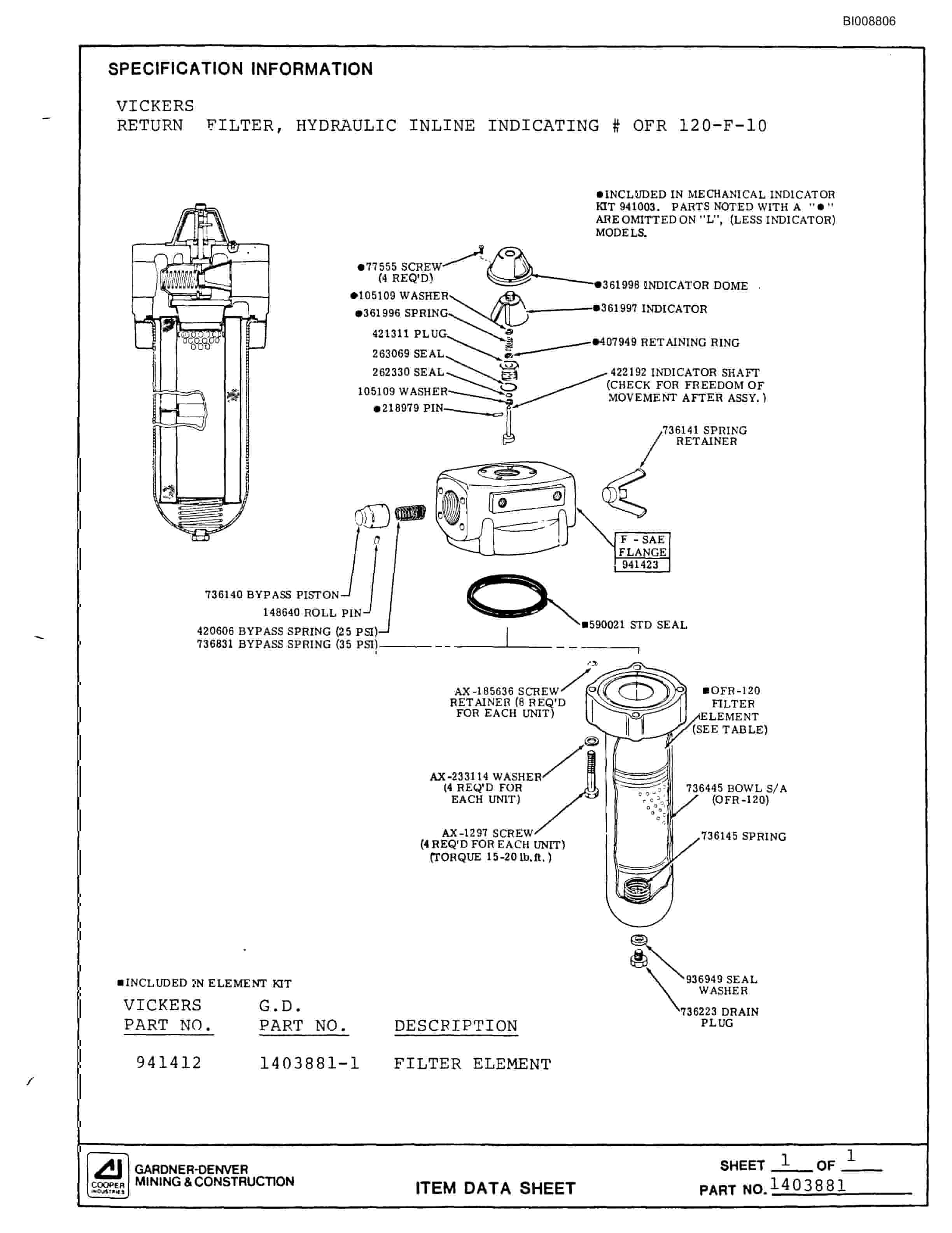 Bucyrus HT2500 Hydraulic Track Drill Parts Catalog BI008806-5