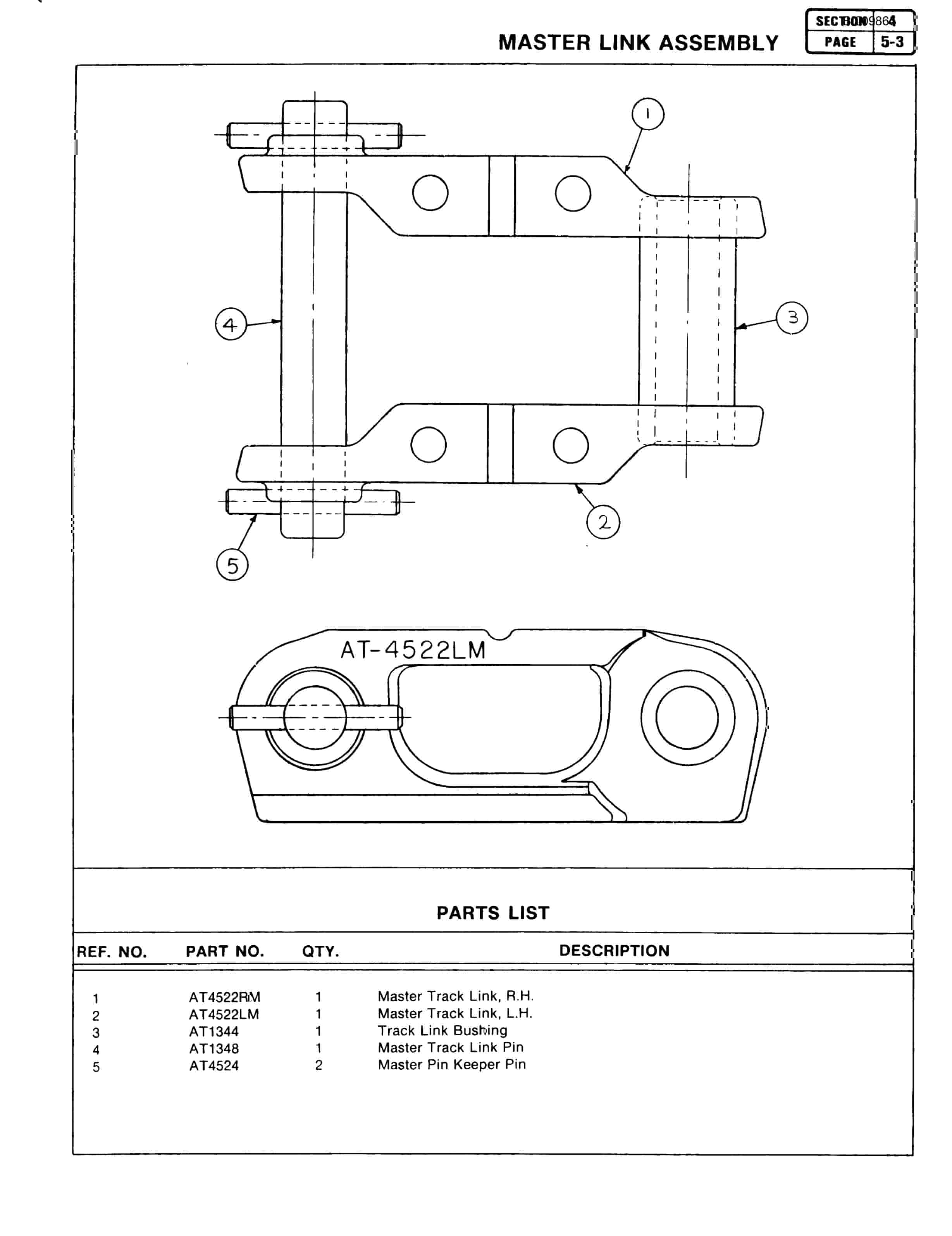 Bucyrus HT3100 Hydra-Trac Parts Catalog BI009865-3