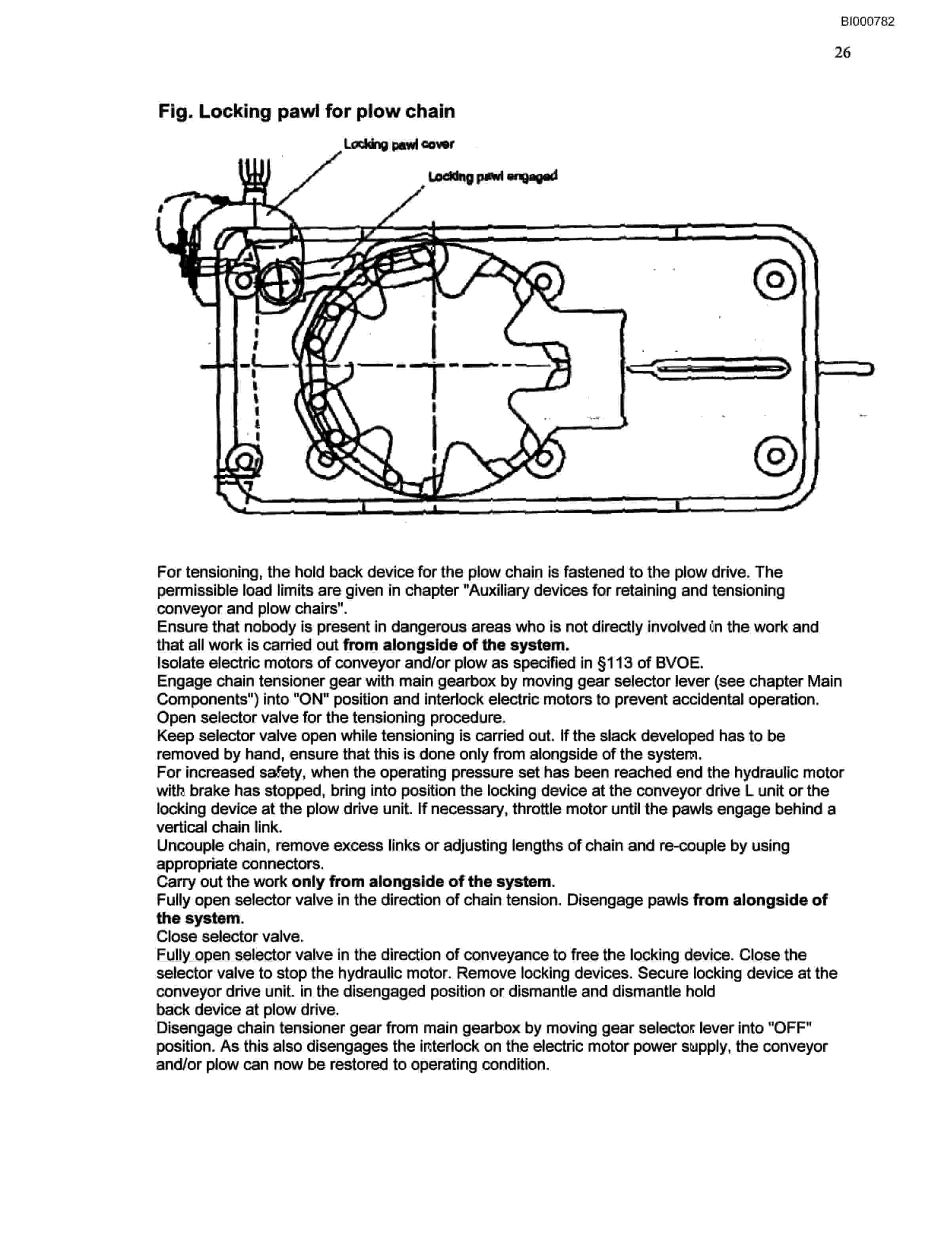 Bucyrus Hydraulic Chain Tensioner Technical Manual BI000782-5