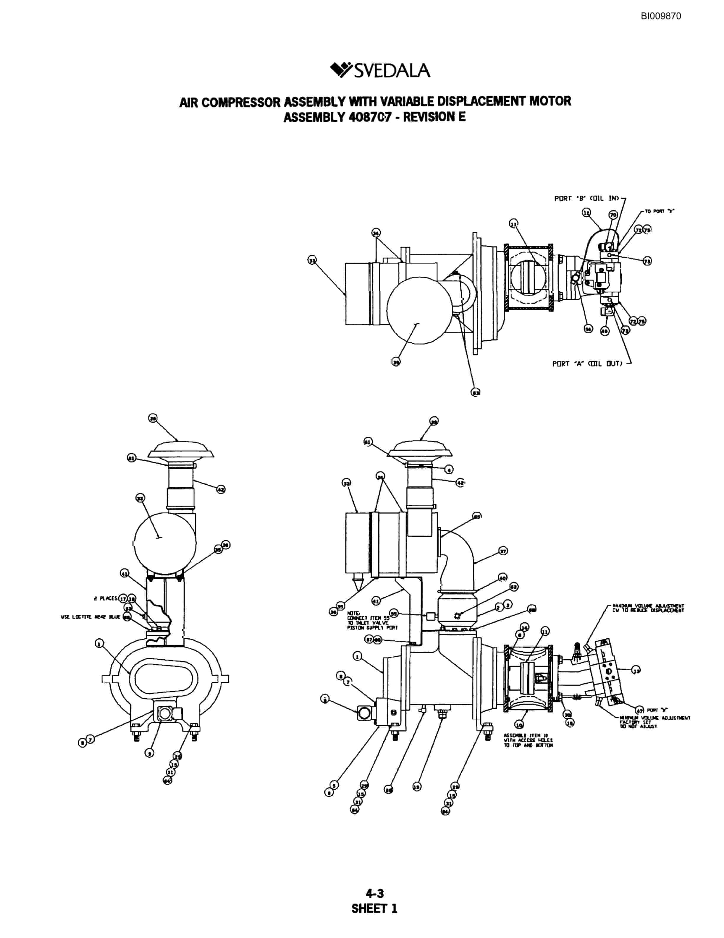 Bucyrus Hydraulic Drill Excavator Package Parts Catalog BI009870-4