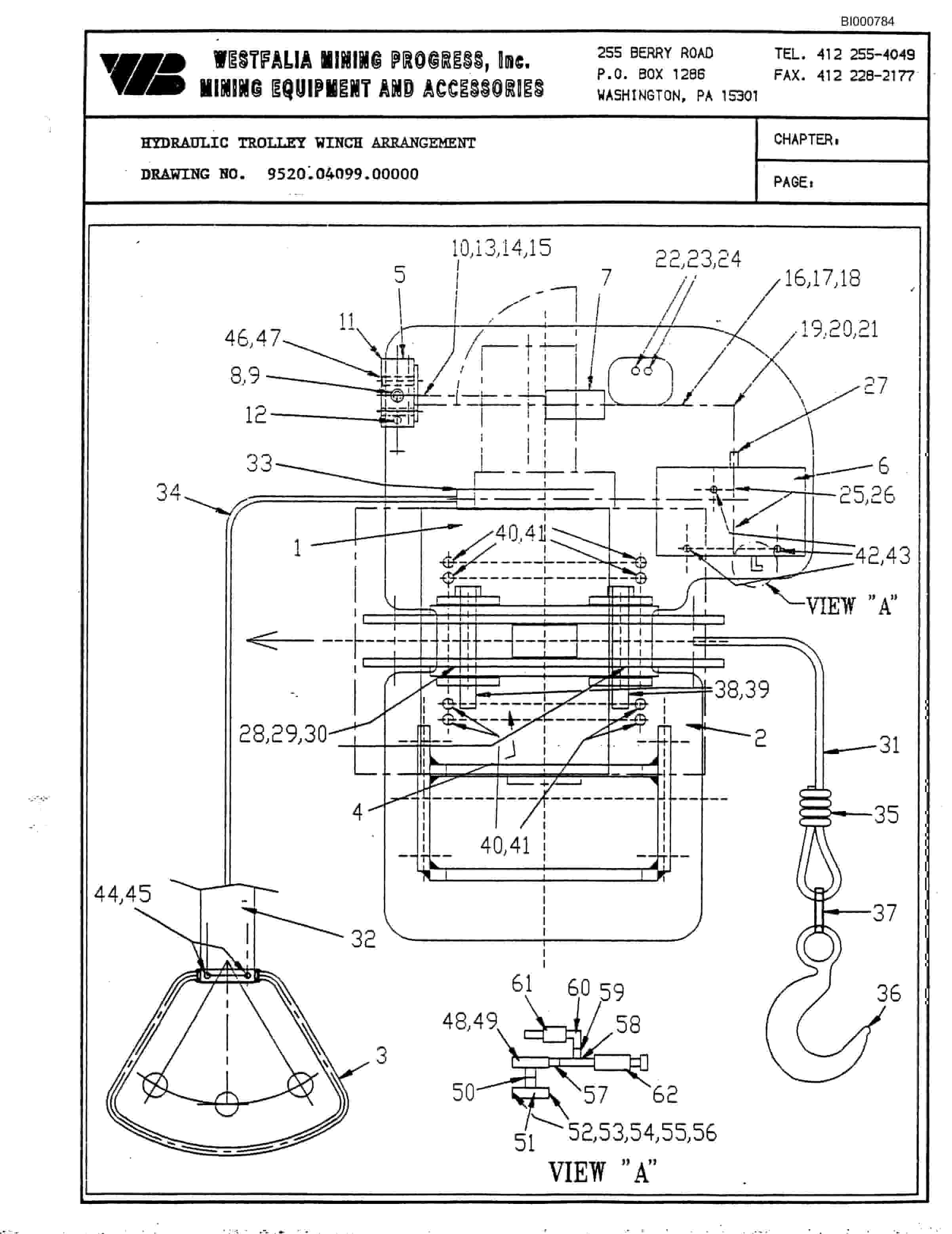 Bucyrus Hydraulic Trolley Winch Technical Manual BI000784-2