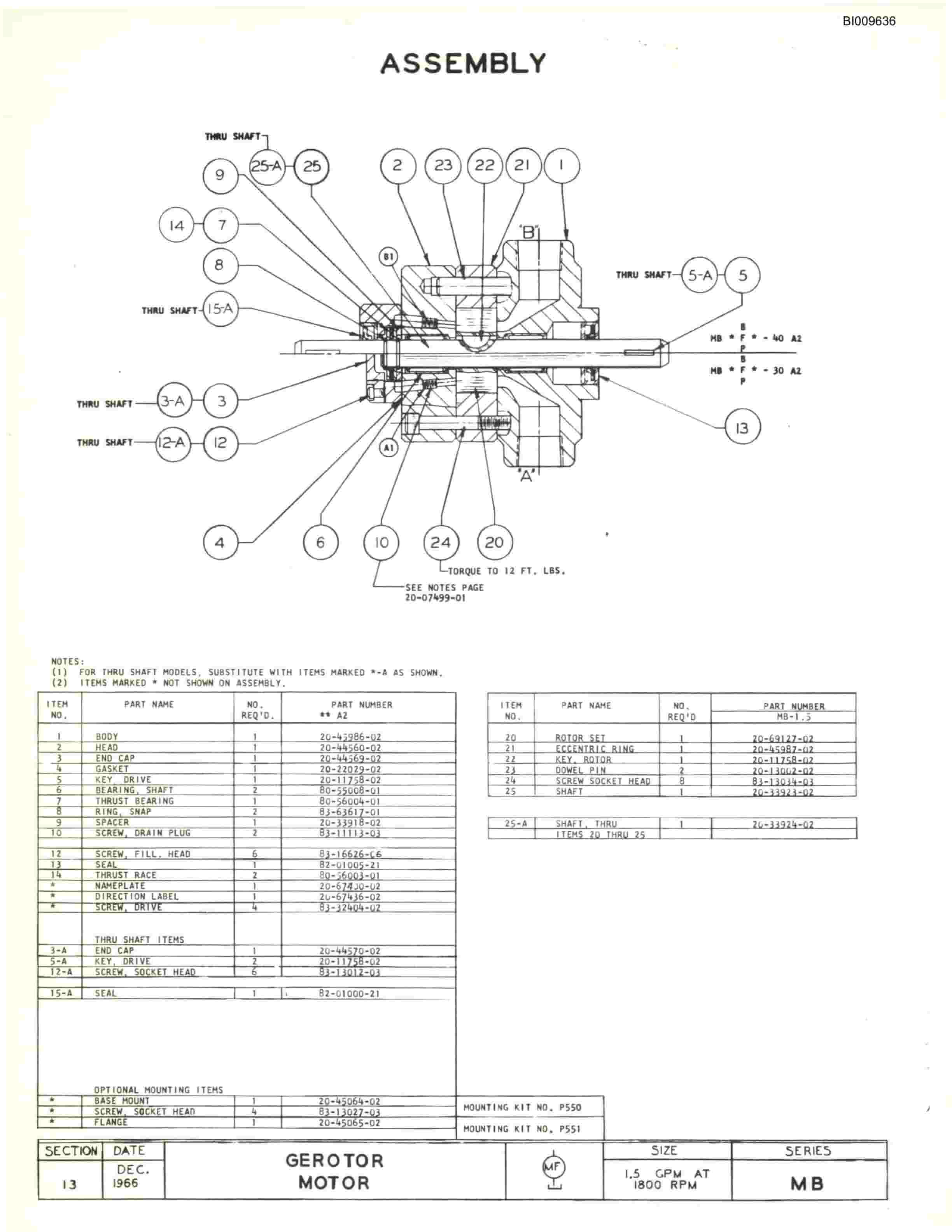 Bucyrus IMP-III Blow Torch Blasthole Drill Technical Manual BI009636-2