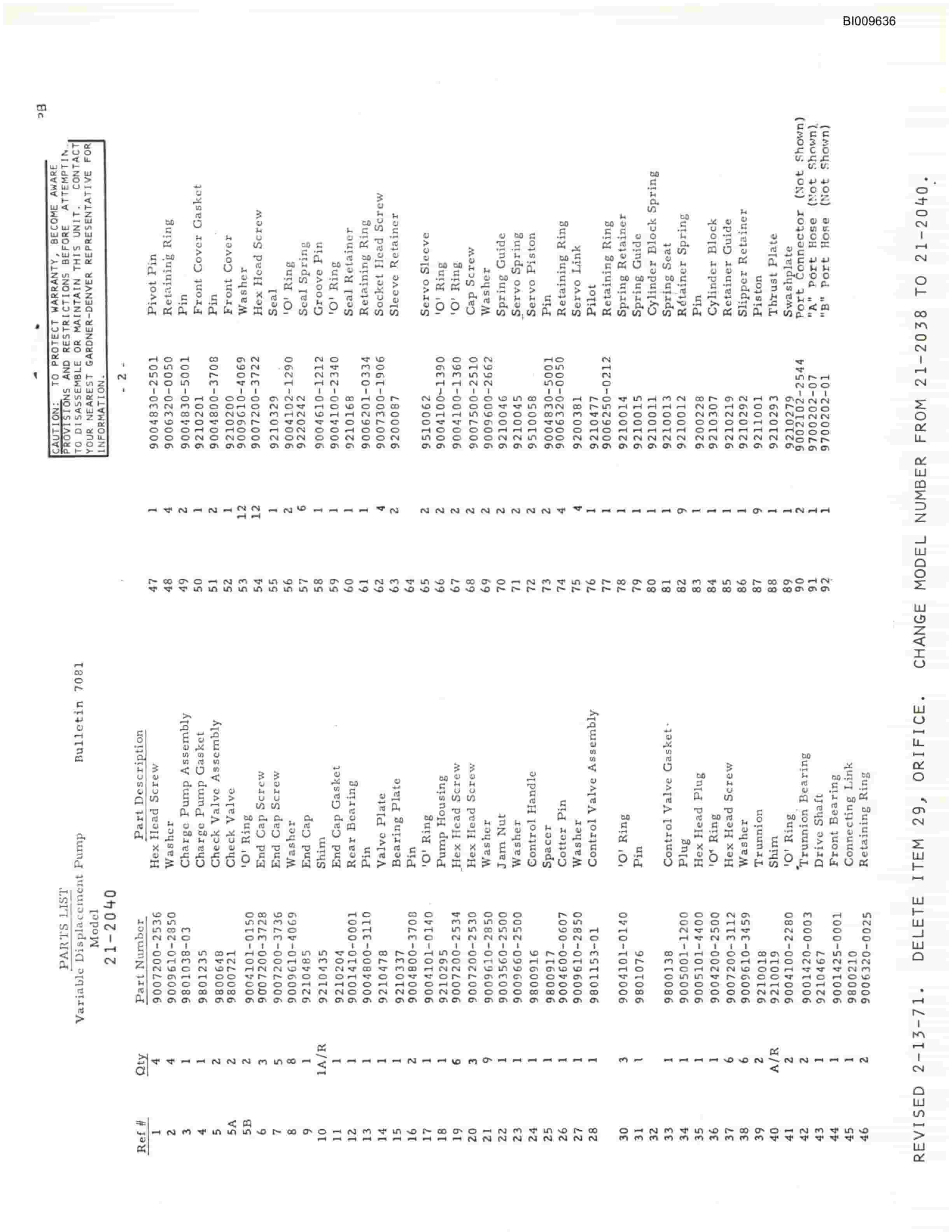 Bucyrus IMP-III Blow Torch Blasthole Drill Technical Manual BI009636-4