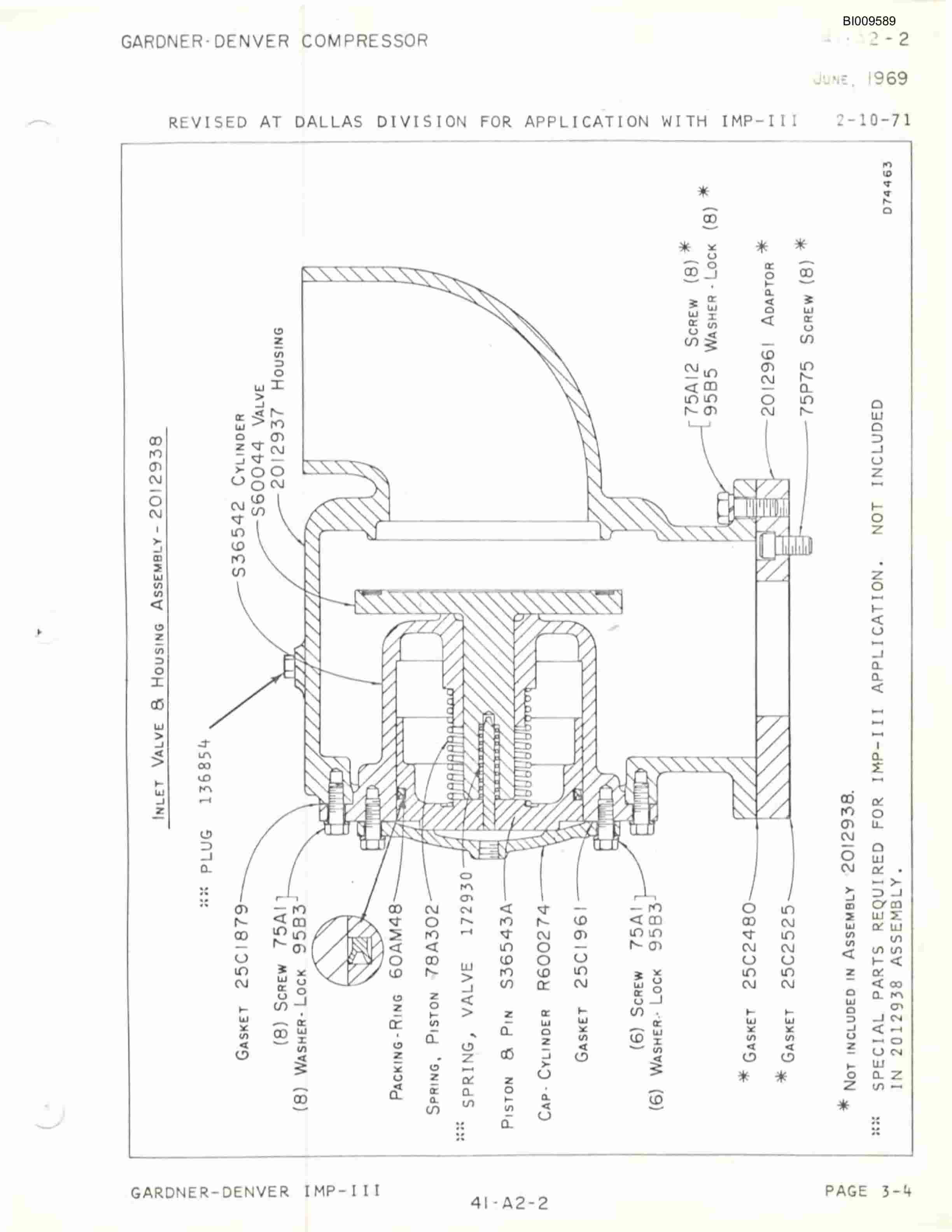 Bucyrus IMP-III Rock Drill Technical Manual BI009589-3