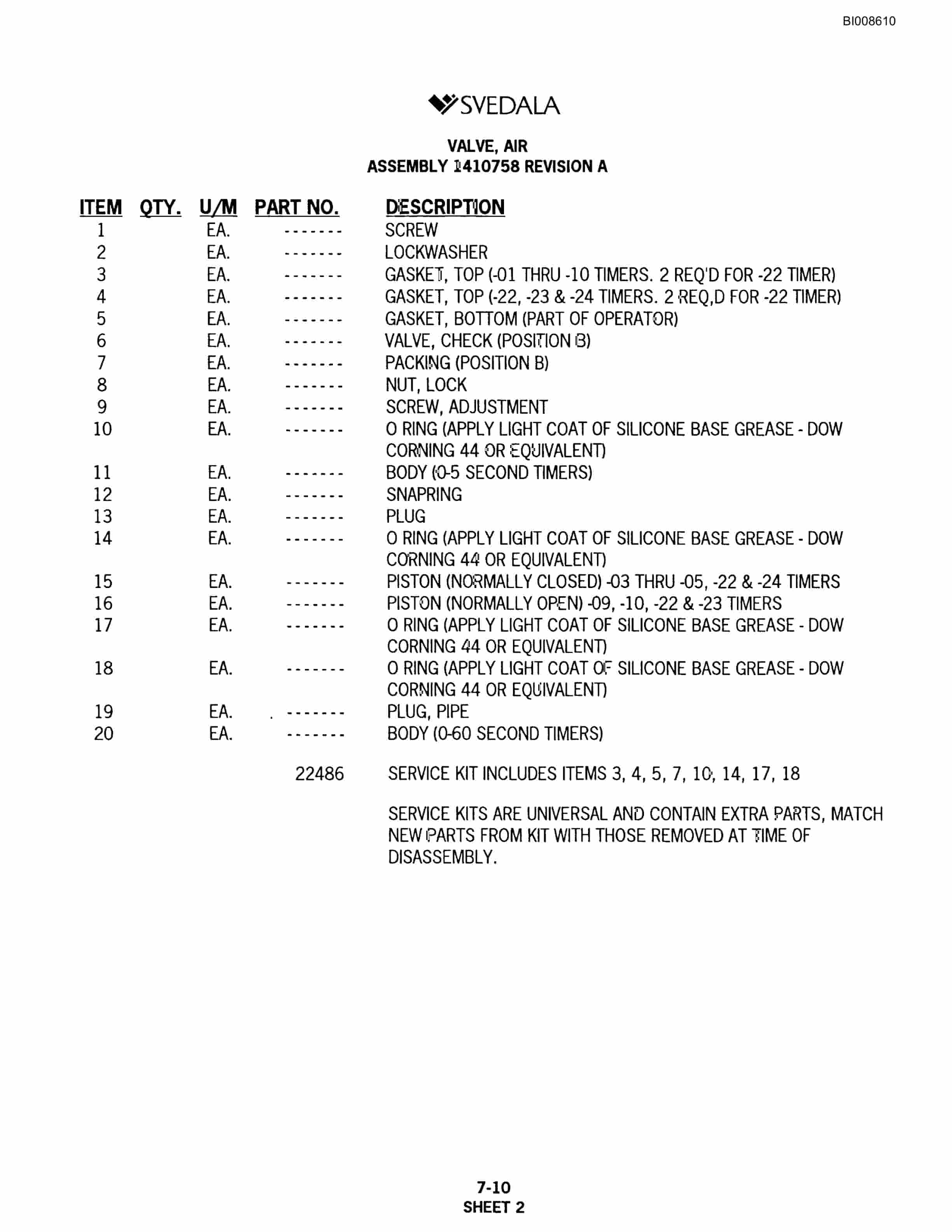 Bucyrus Infinity Blasthole Drill Parts Catalog BI008610-4