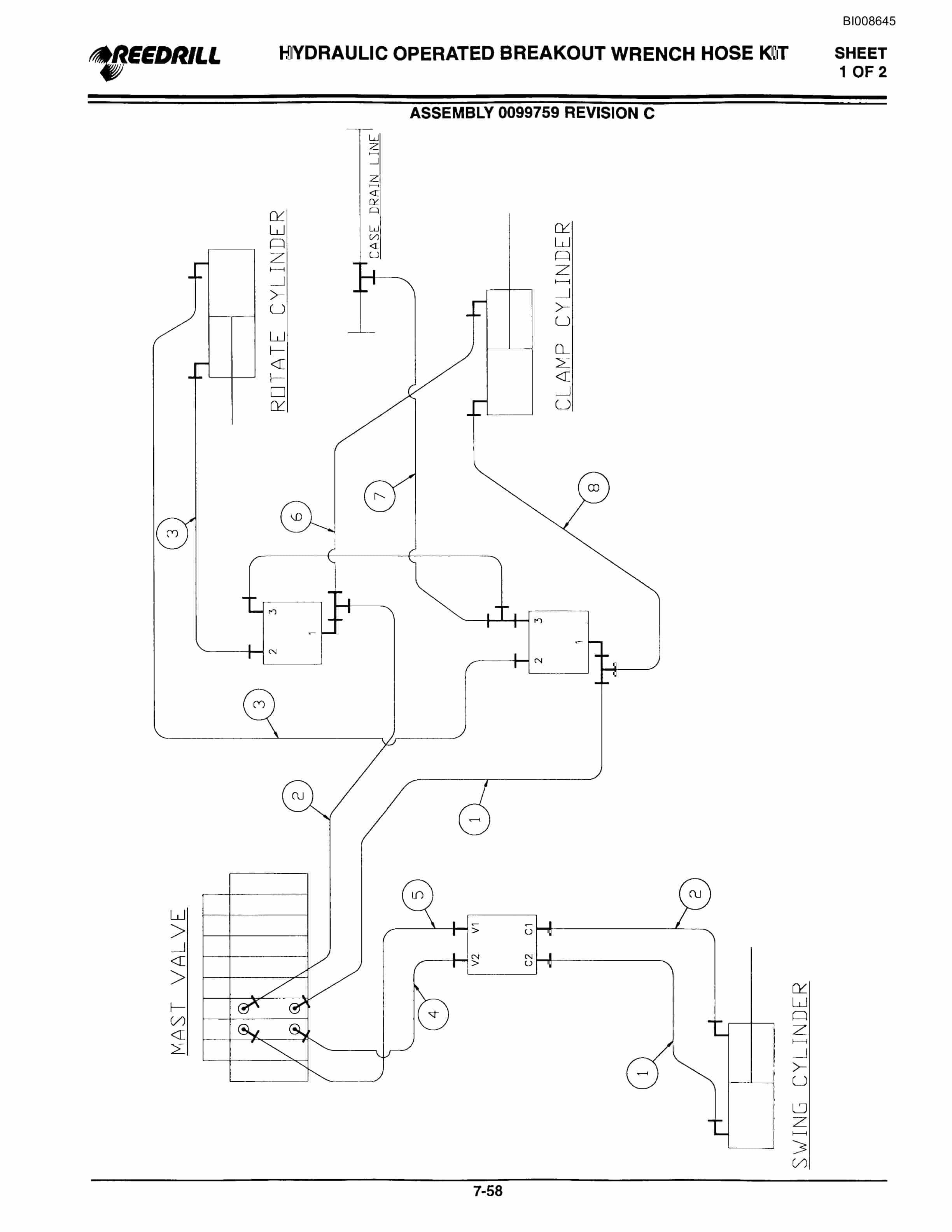 Bucyrus Infinity Blasthole Drill Parts Catalog BI008645-4