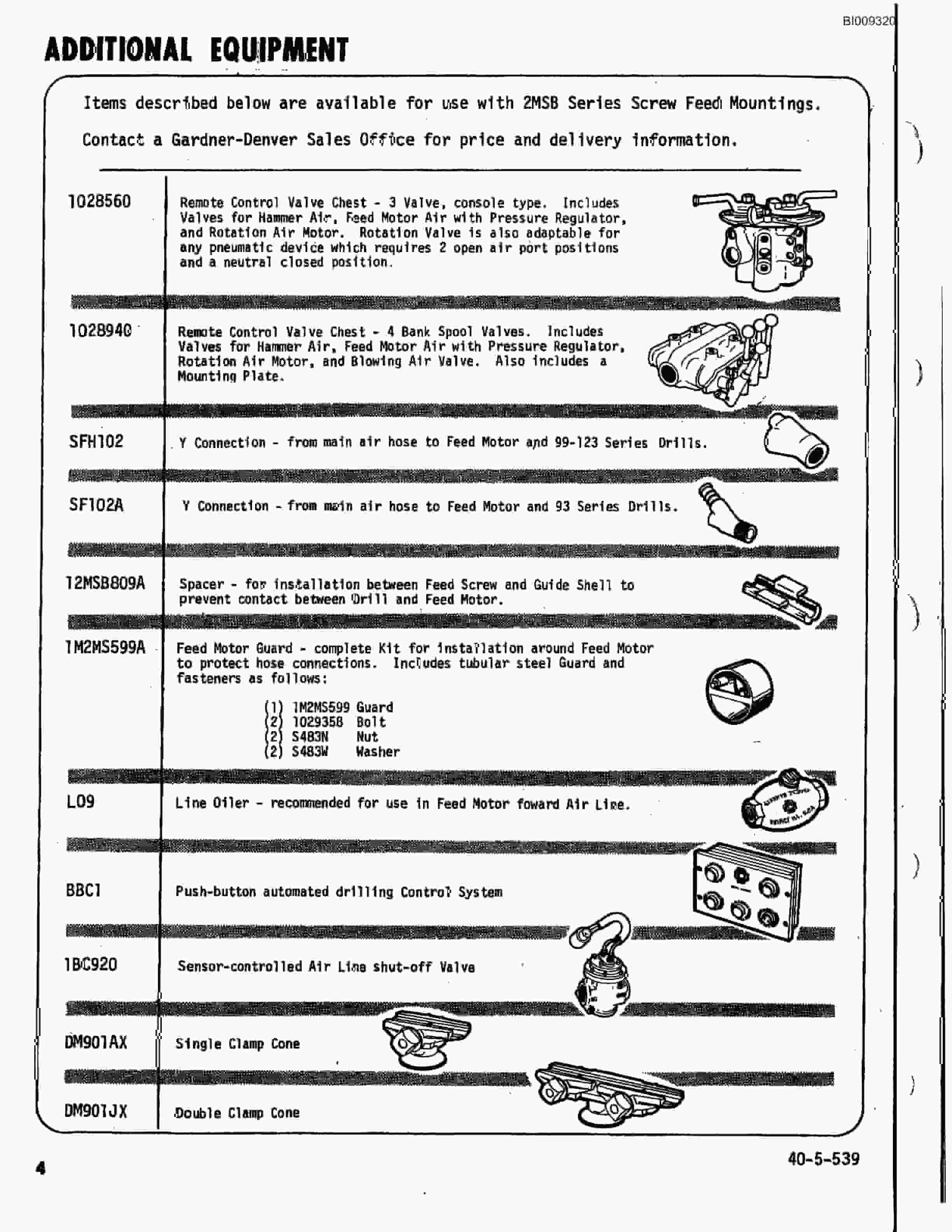 Bucyrus JB-1033 Parts Catalog BI009320-4