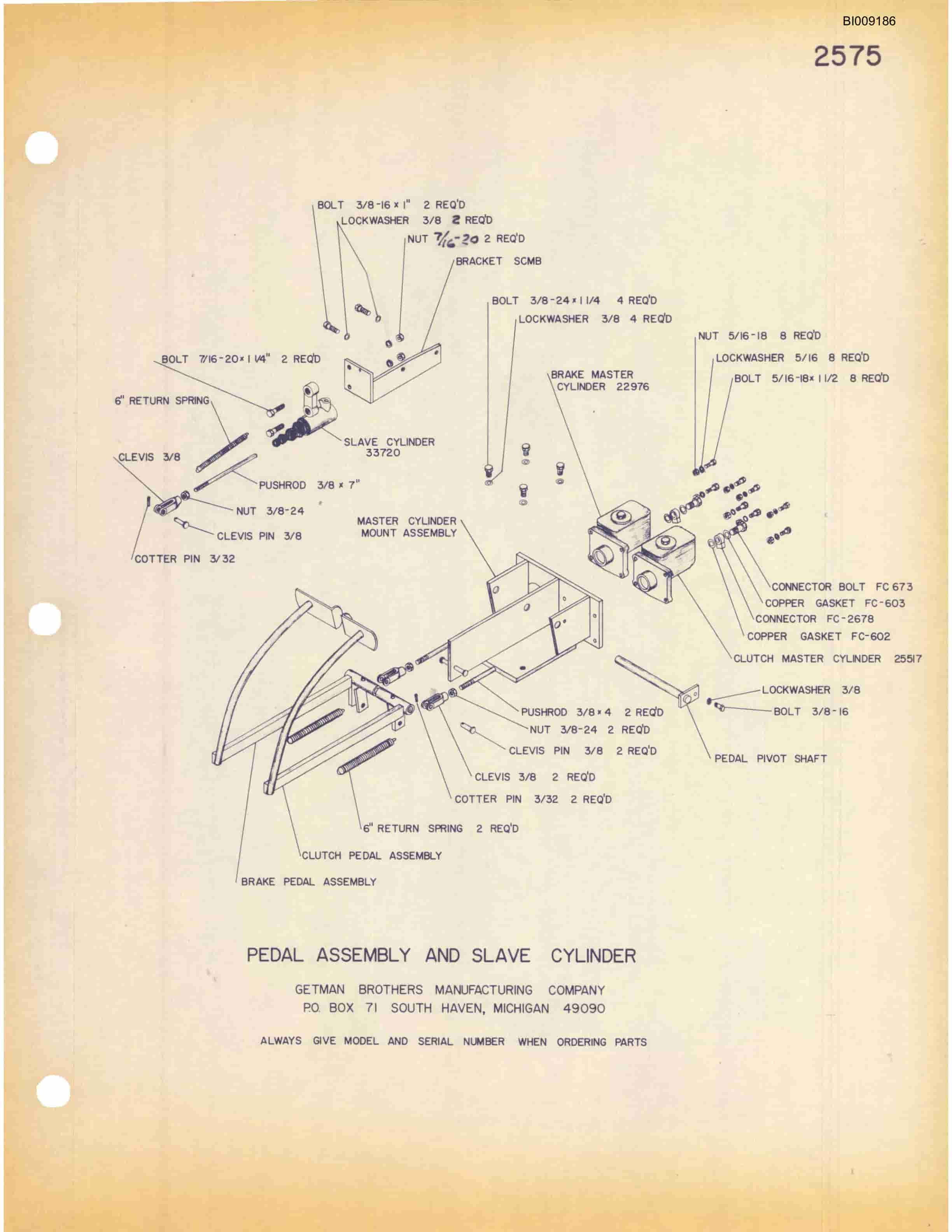 Bucyrus JB-291, JB-292, JB-293, JB-294 Parts Catalog BI009186-5