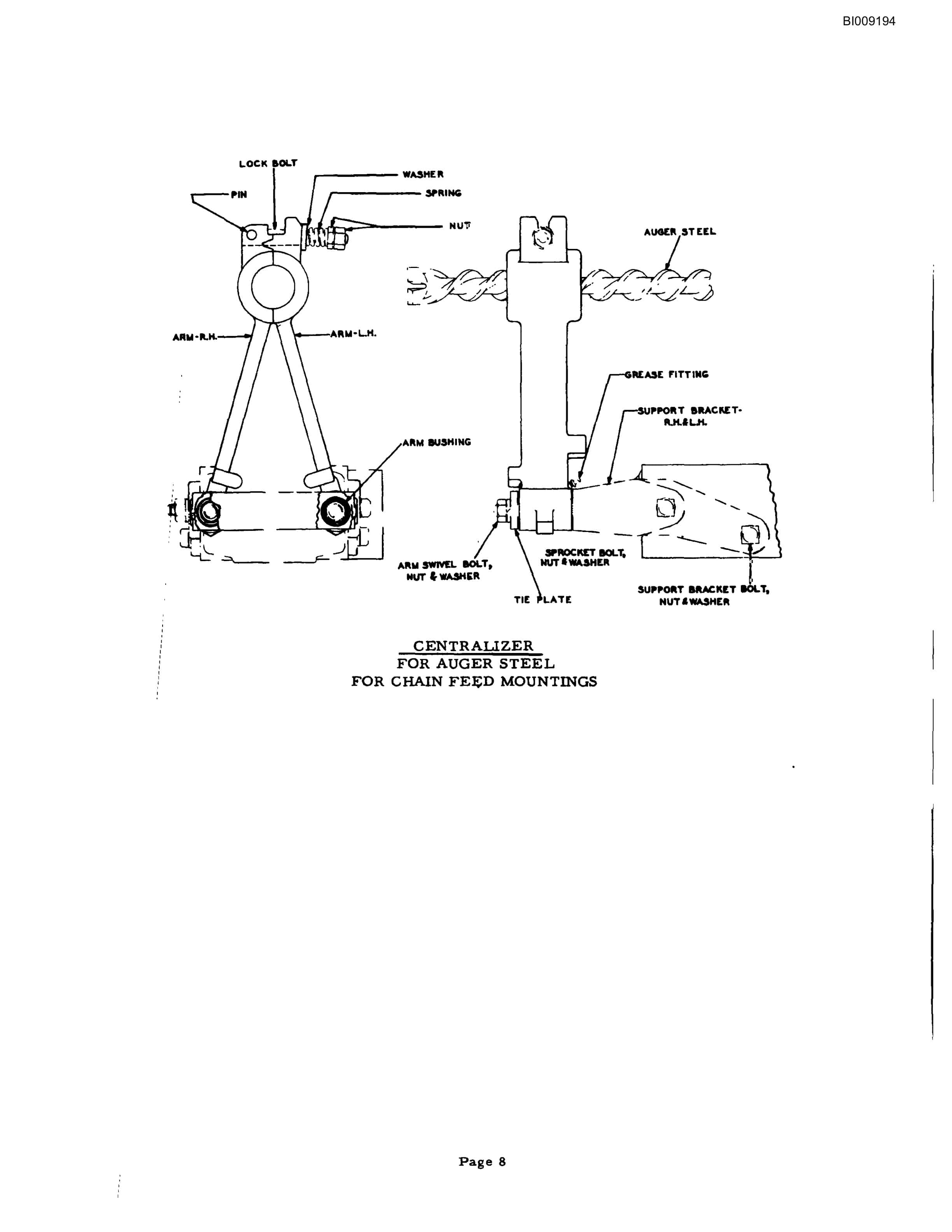 Bucyrus JB-296 Parts Catalog BI009194-4