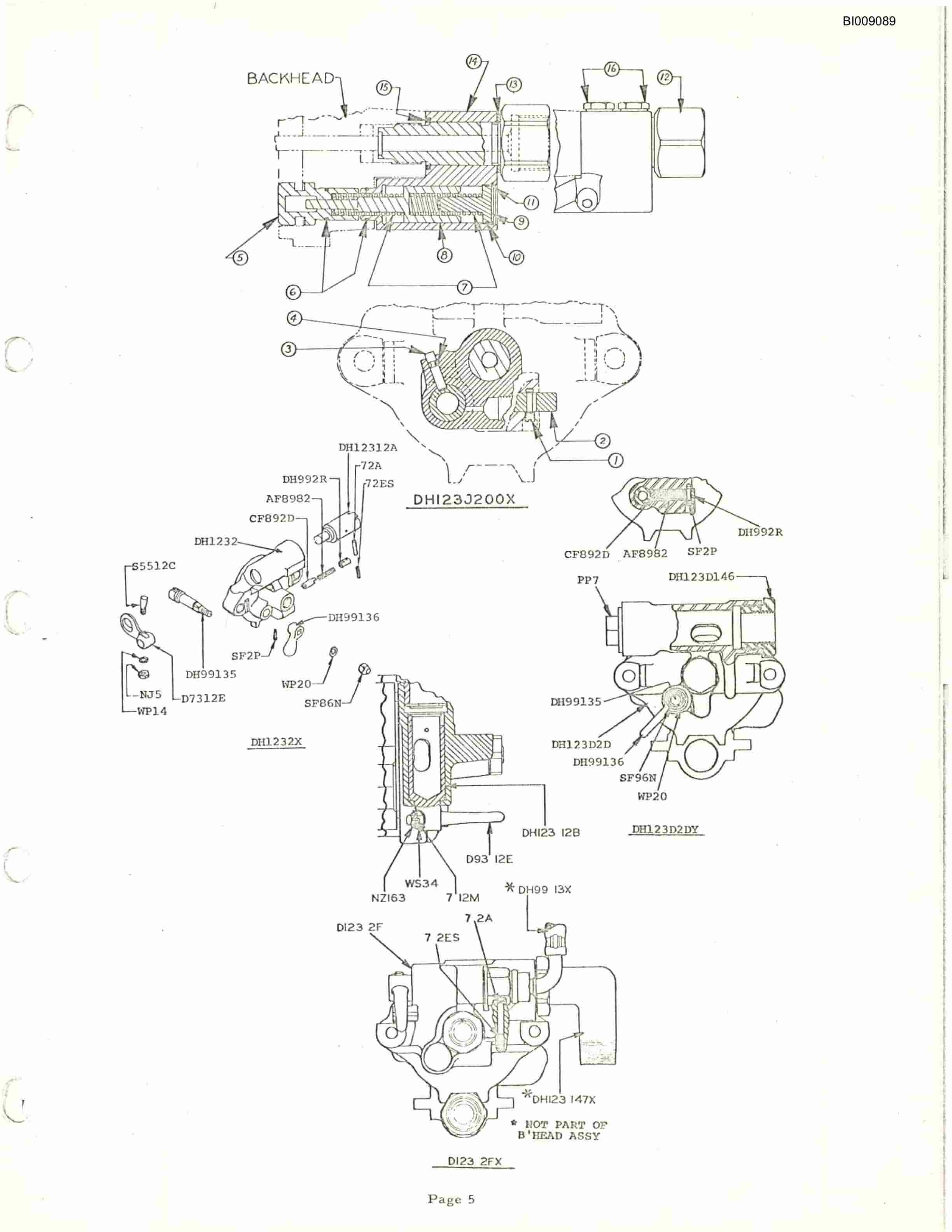 Bucyrus JB-301 Parts Catalog BI009089-4