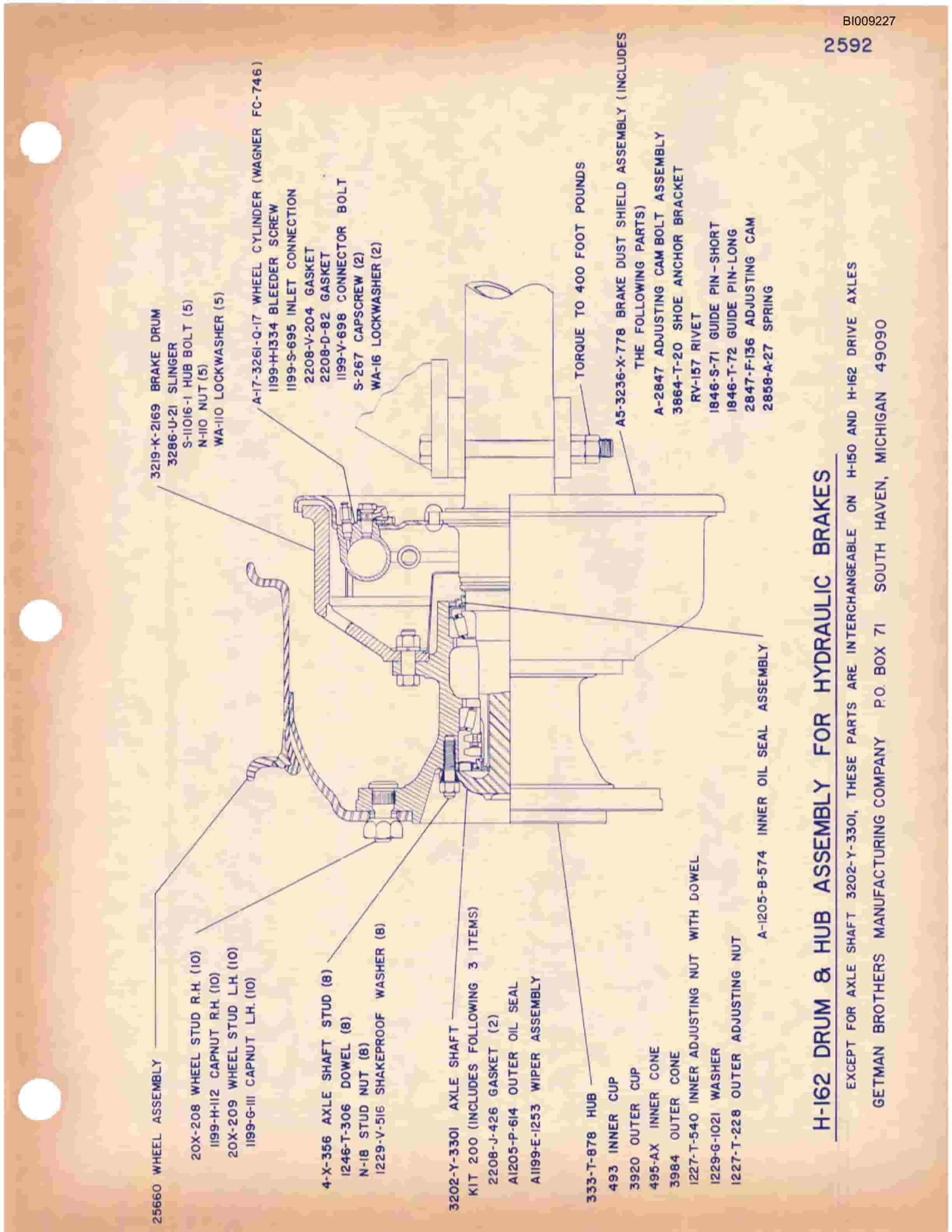 Bucyrus JB-314 Parts Catalog BI009227-3