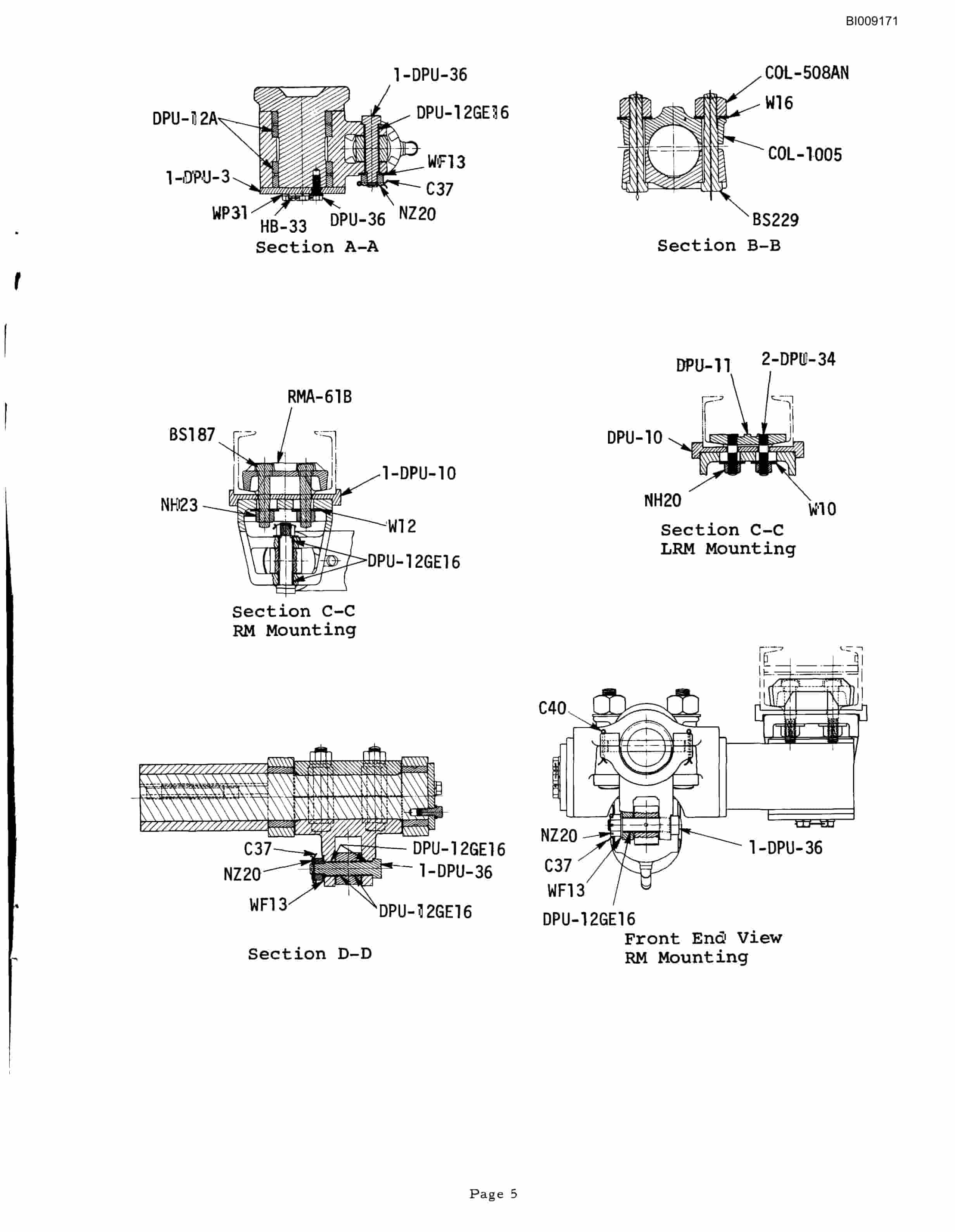 Bucyrus JB-315 Parts Catalog BI009171-3