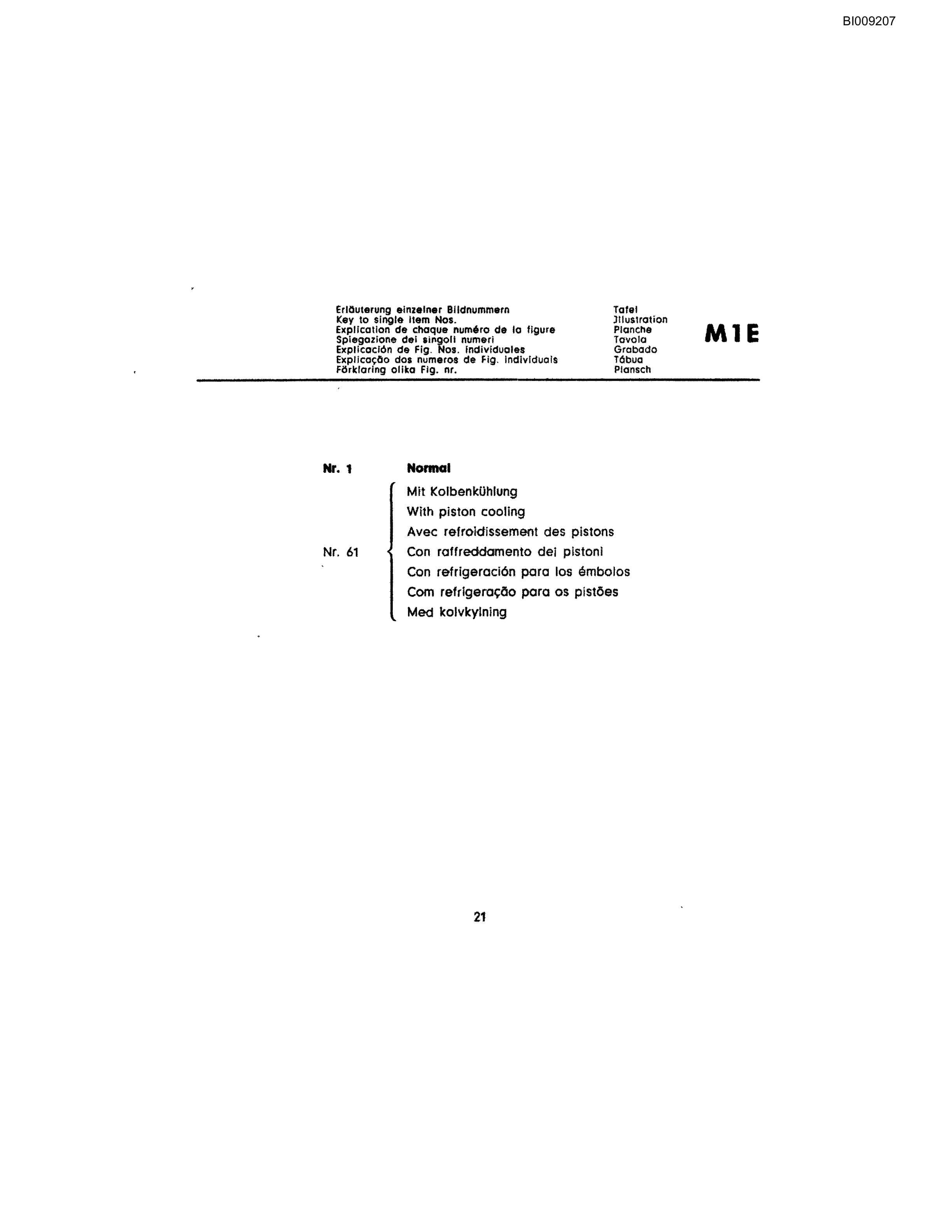 Bucyrus JB-318 Parts Catalog BI009207-4