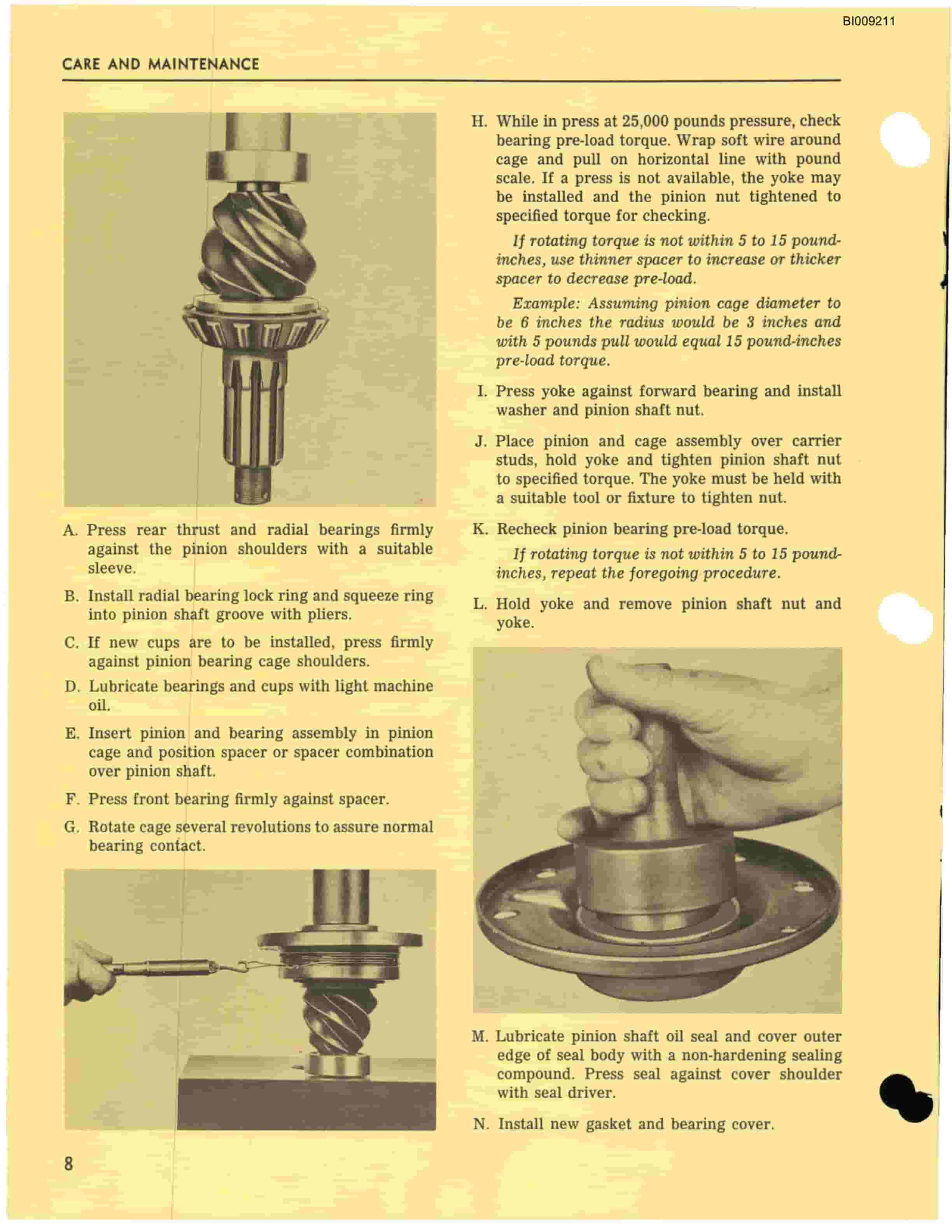 Bucyrus JB-322 Parts Catalog BI009211-4