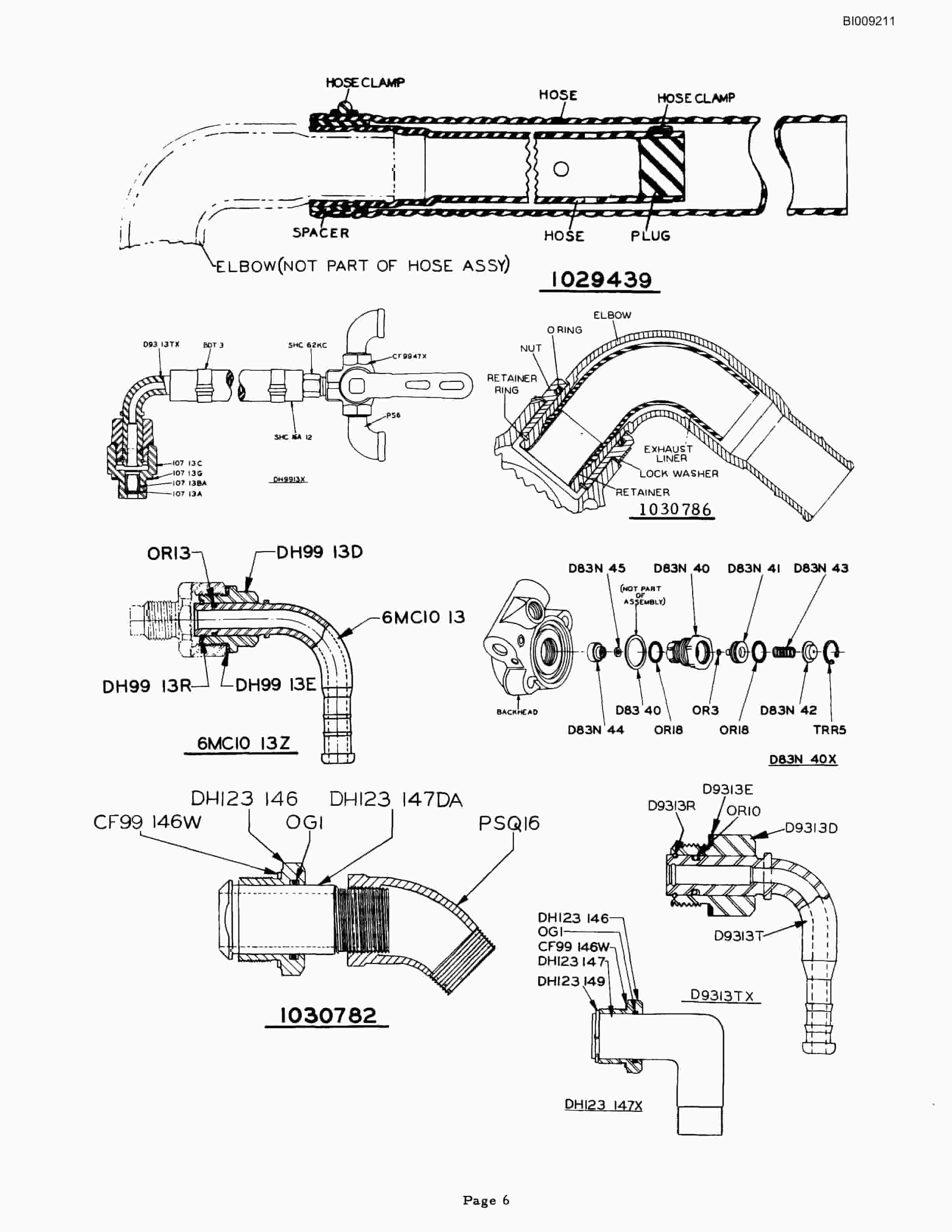 Bucyrus JB-322 Parts Catalog BI009211-5