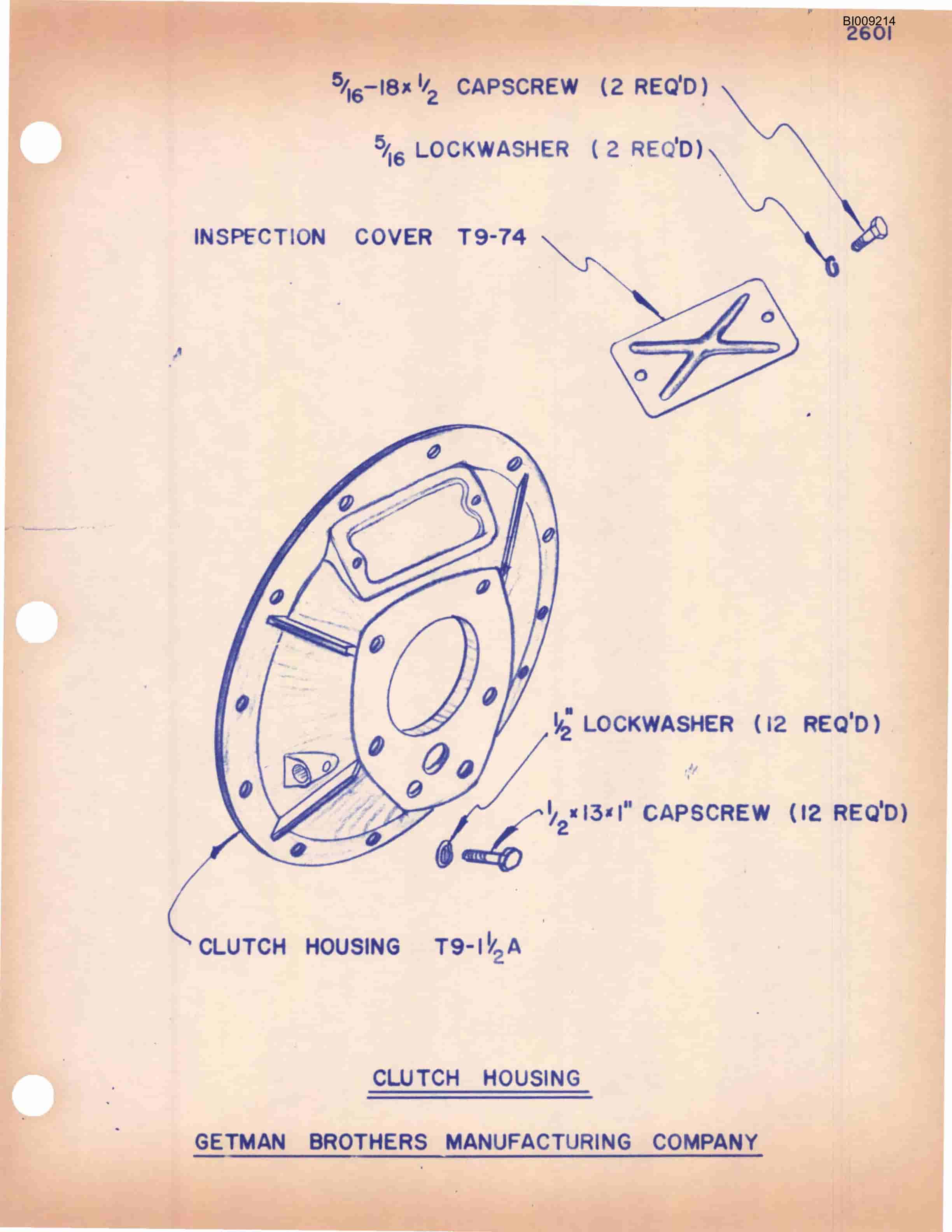 Bucyrus JB-325 Parts Catalog BI009214-3